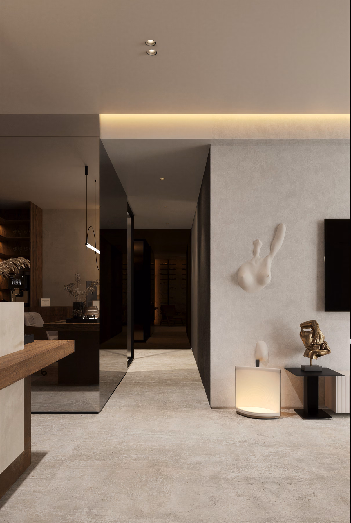 Aesthetic Clinic design interior clinică moderna minimalista estetică ICONIC Design București – vedere generală