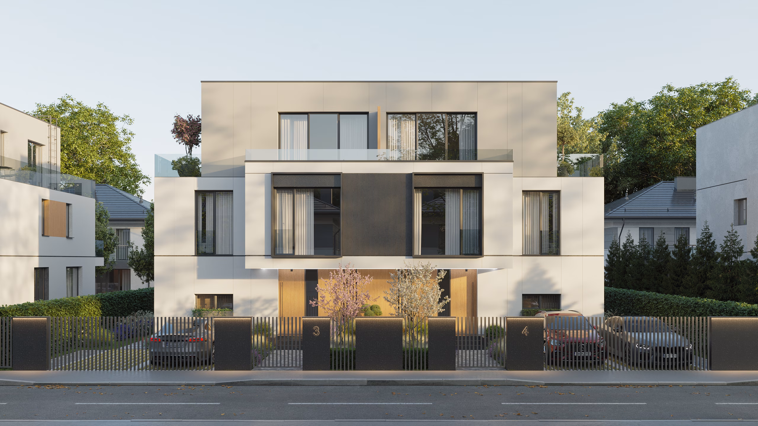 Băneasa Boutique Residences arhitectură și design interior – vilă cuplată de lux, Băneasa, București
