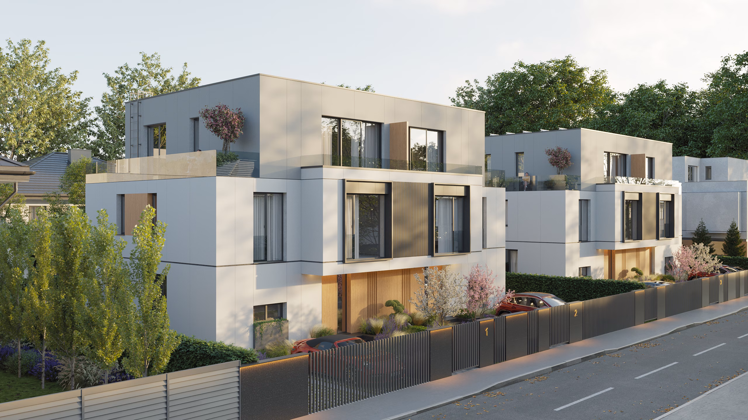 Băneasa Boutique Residences arhitectură și design interior – vilă cuplată de lux, Băneasa, București