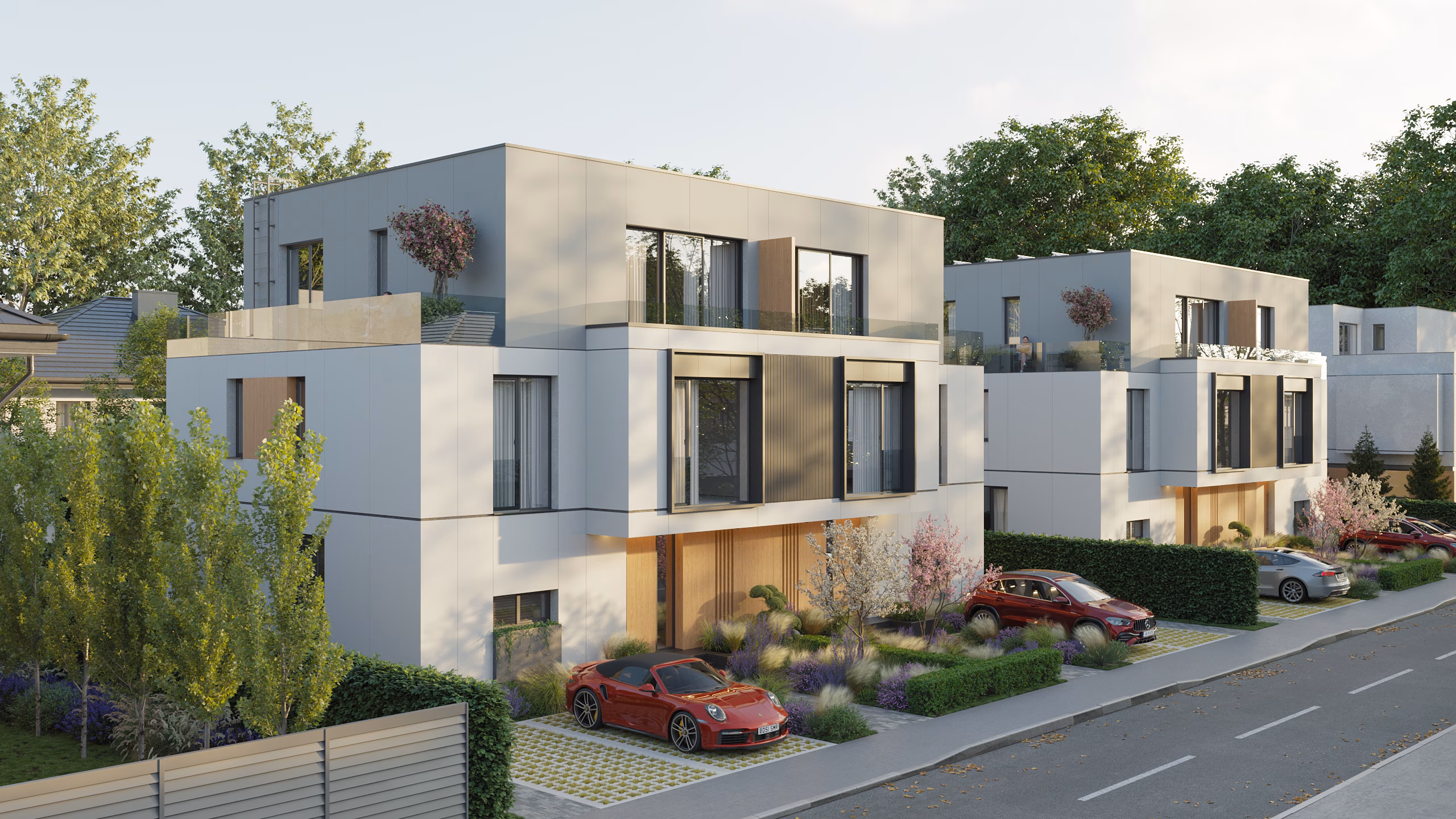 Băneasa Boutique Residences arhitectură și design interior – vilă cuplată de lux, Băneasa, București