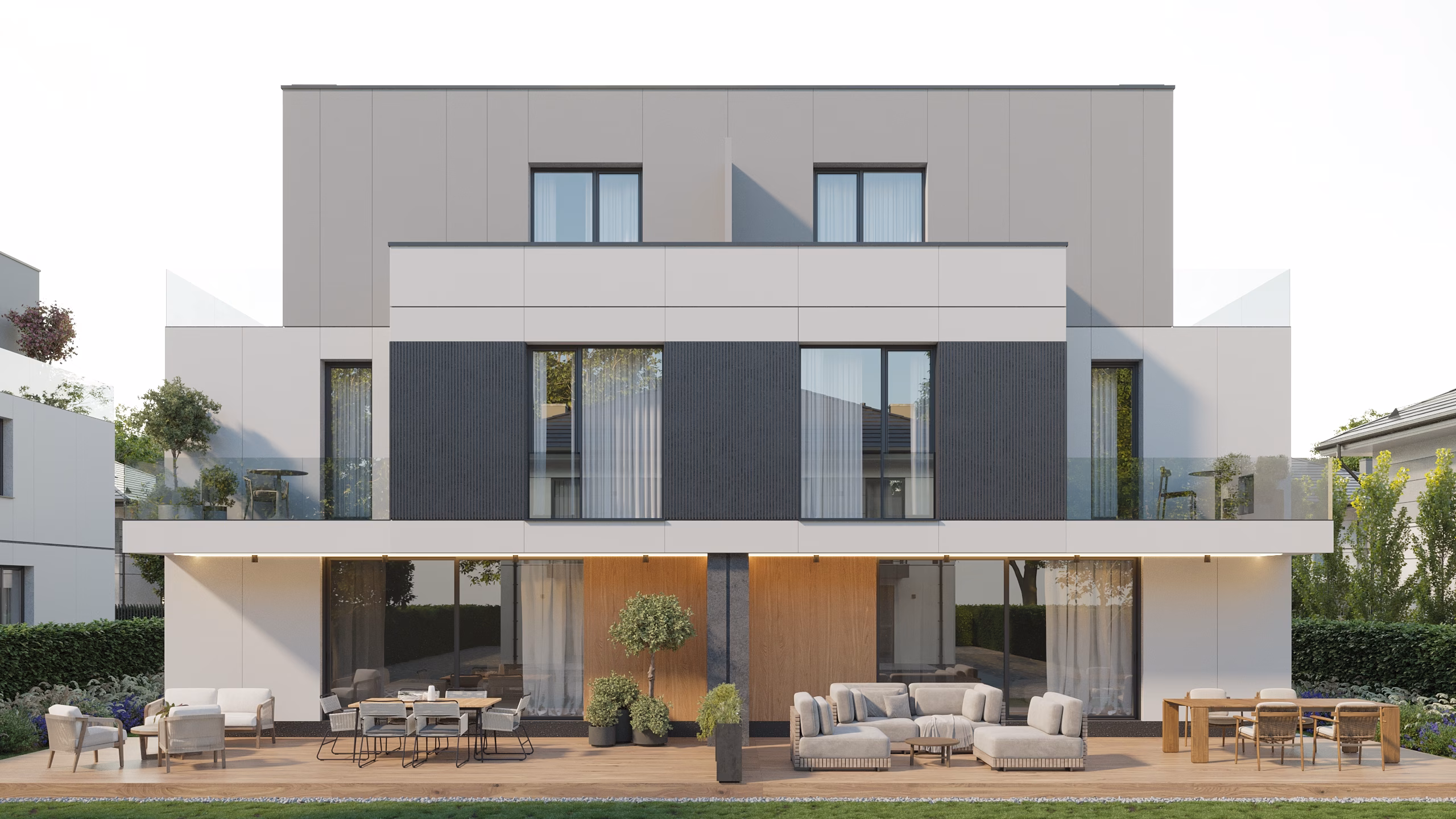 Băneasa Boutique Residences arhitectură și design interior – vilă cuplată de lux, Băneasa, București