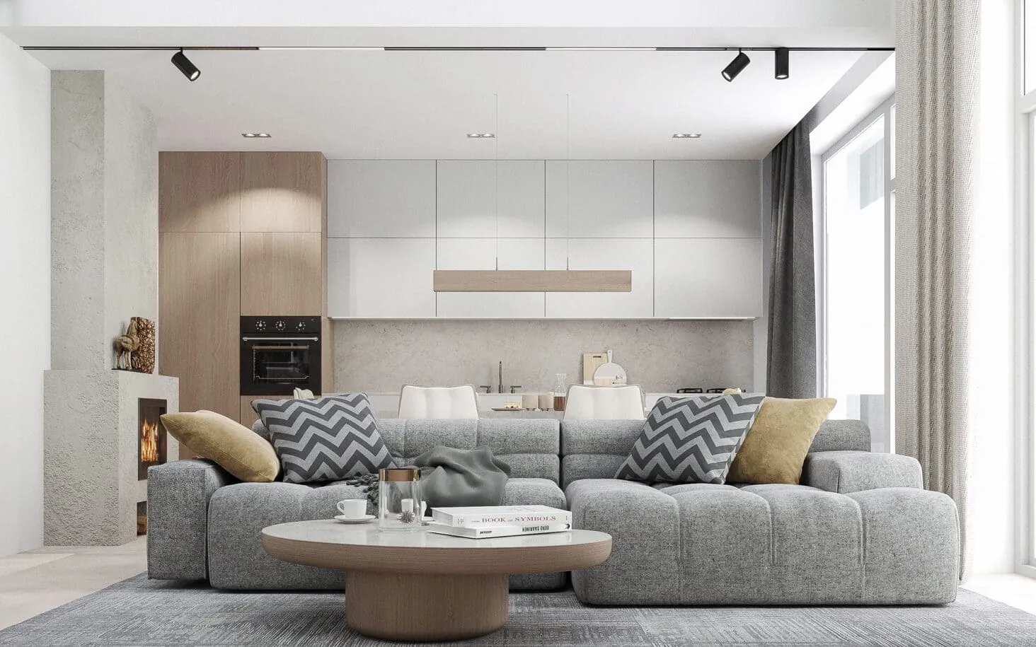 C House arhitectură – vedere laterală locuință individuală contemporană