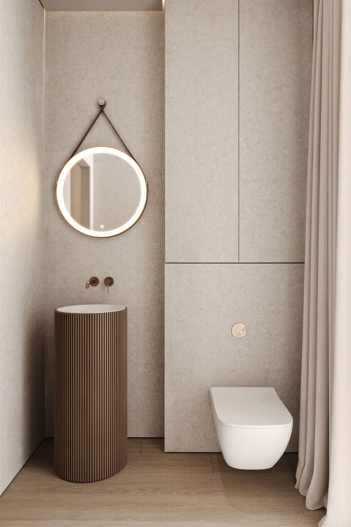 Cherry and Stone House design interior – detaliu iluminat indirect, Design interior premium, desing interior minimalist București