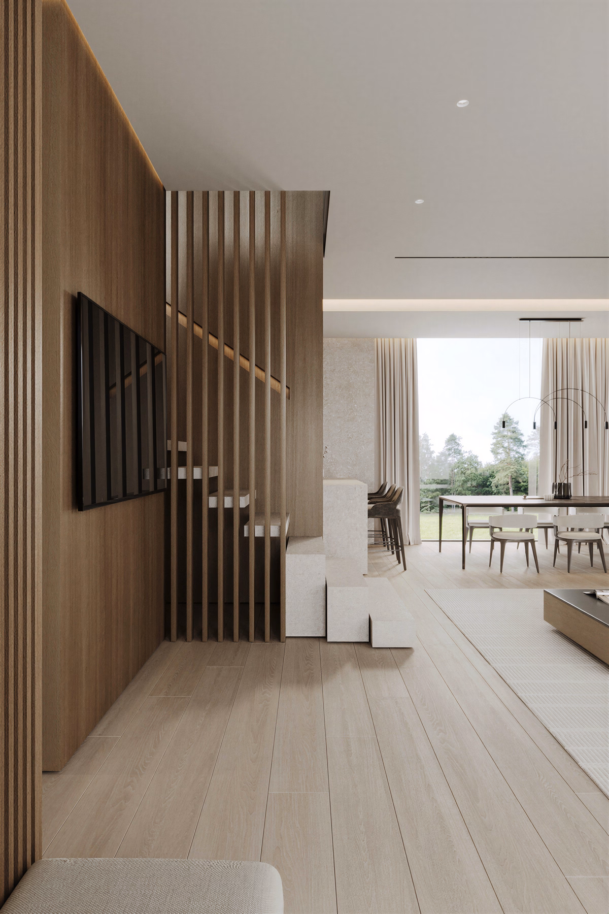 Cherry and Stone House design interior – zona de dining, Design interior premium, desing interior minimalist București