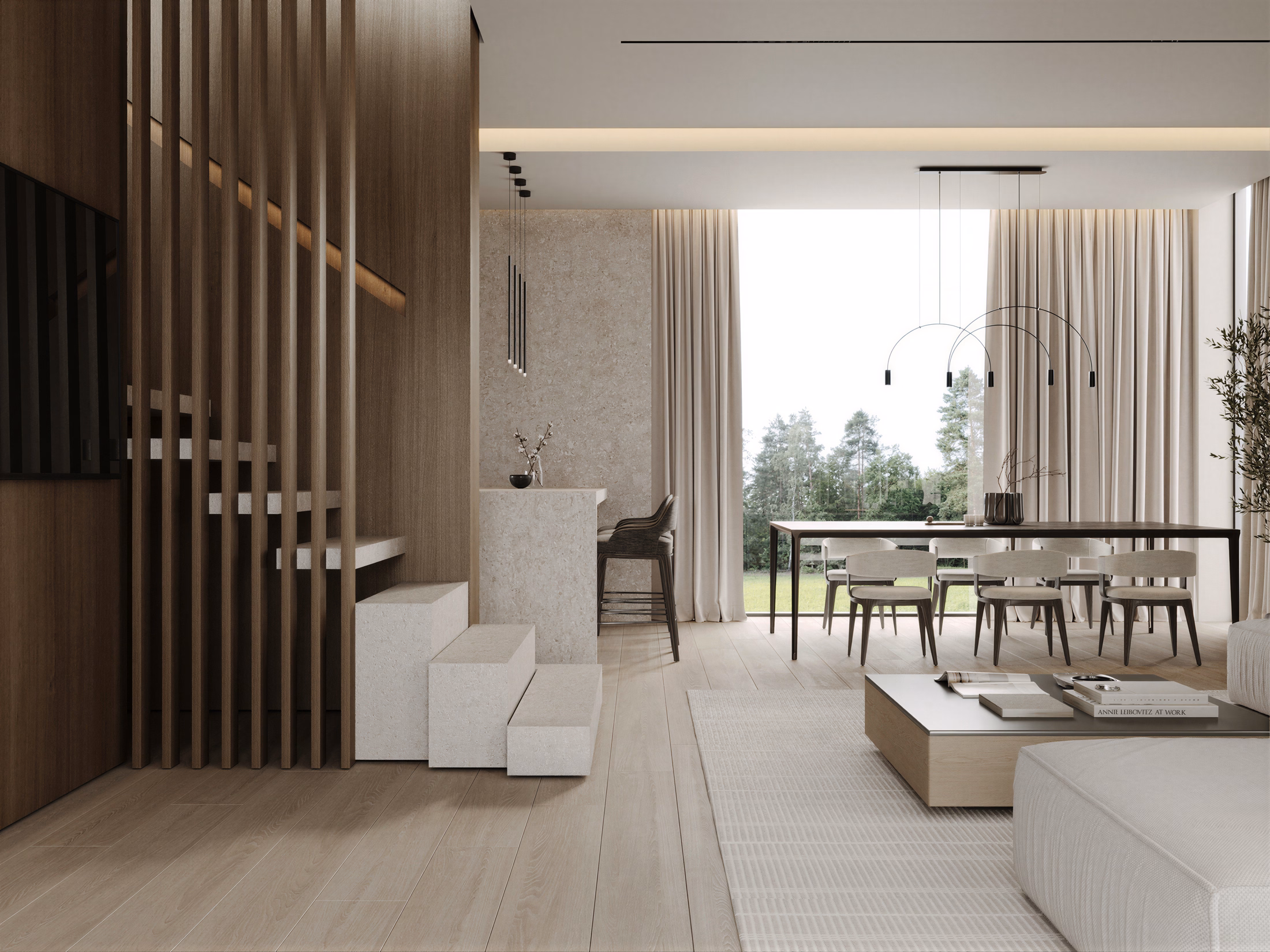 Cherry and Stone House design interior – geamuri panoramice, Design interior premium, desing interior minimalist București
