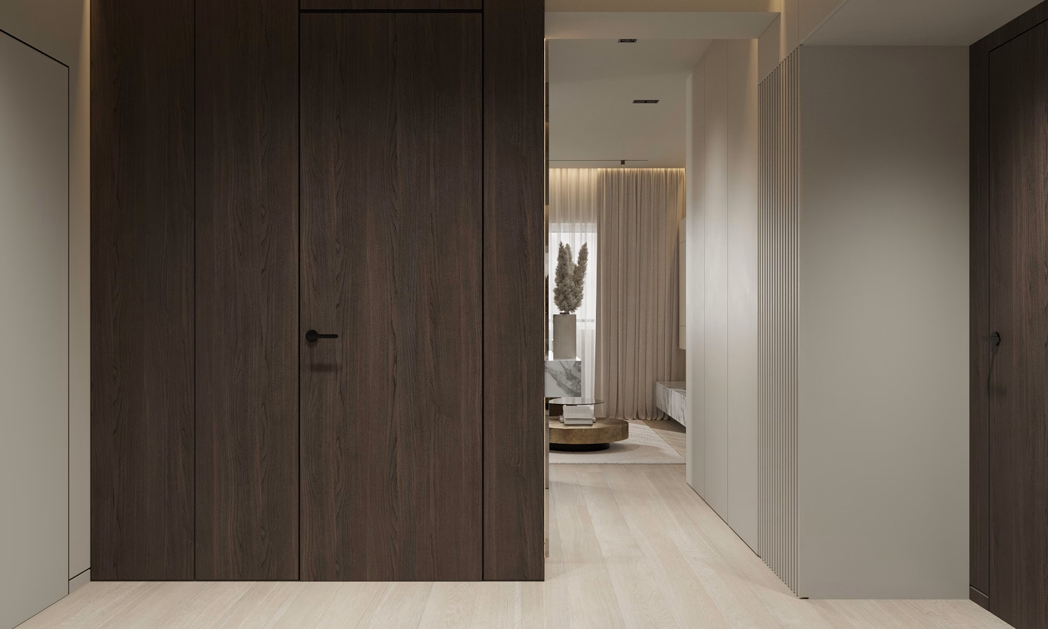 Cognac Penthouse design interior – baie de lux, Design interior penthouse București, design interior minimalist București