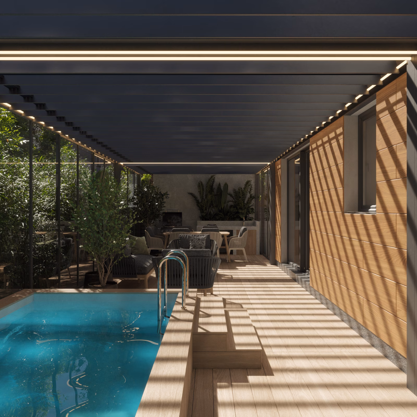 Collection 10 House design interior si amenajare exterioara – Coridor cu iluminat ambiental, Design interior premium, Padurea Baneasa Bucuresti