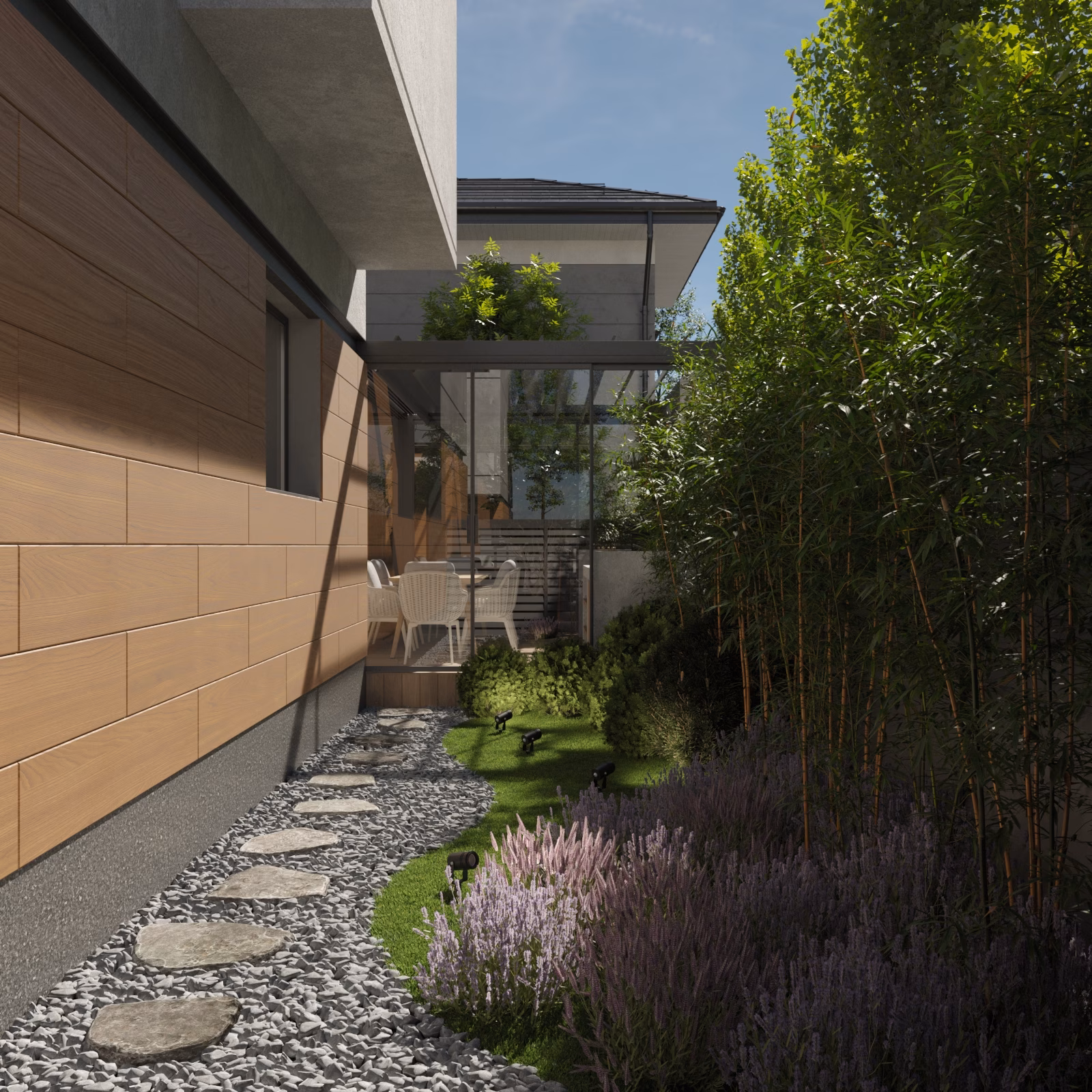 Collection 10 House design interior si amenajare exterioara – Detaliu tavan cu iluminat indirect, Design interior premium, Padurea Baneasa Bucuresti