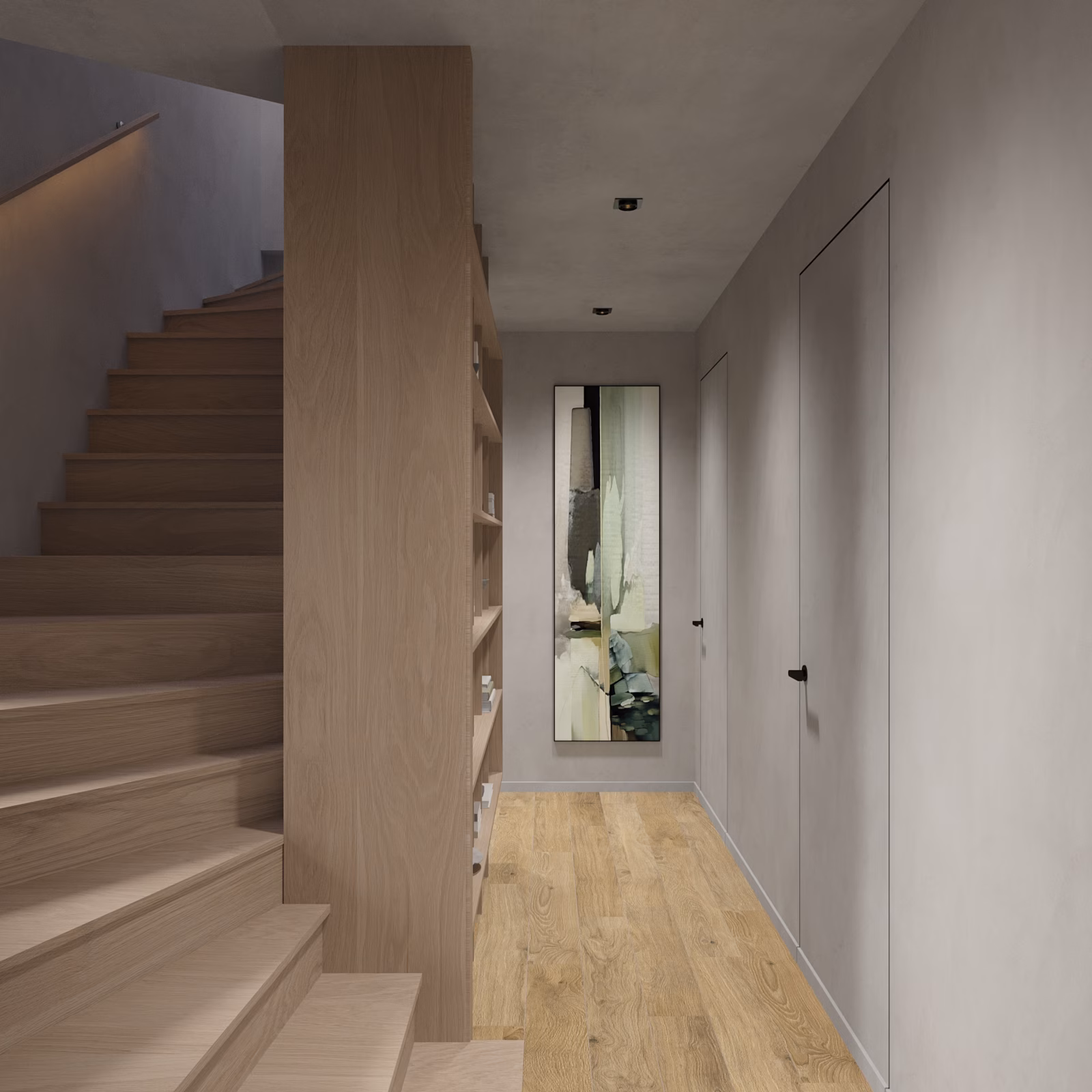 Collection 10 House design interior si amenajare exterioara – Detaliu fatada noaptea cu iluminat, Design interior premium, Padurea Baneasa Bucuresti