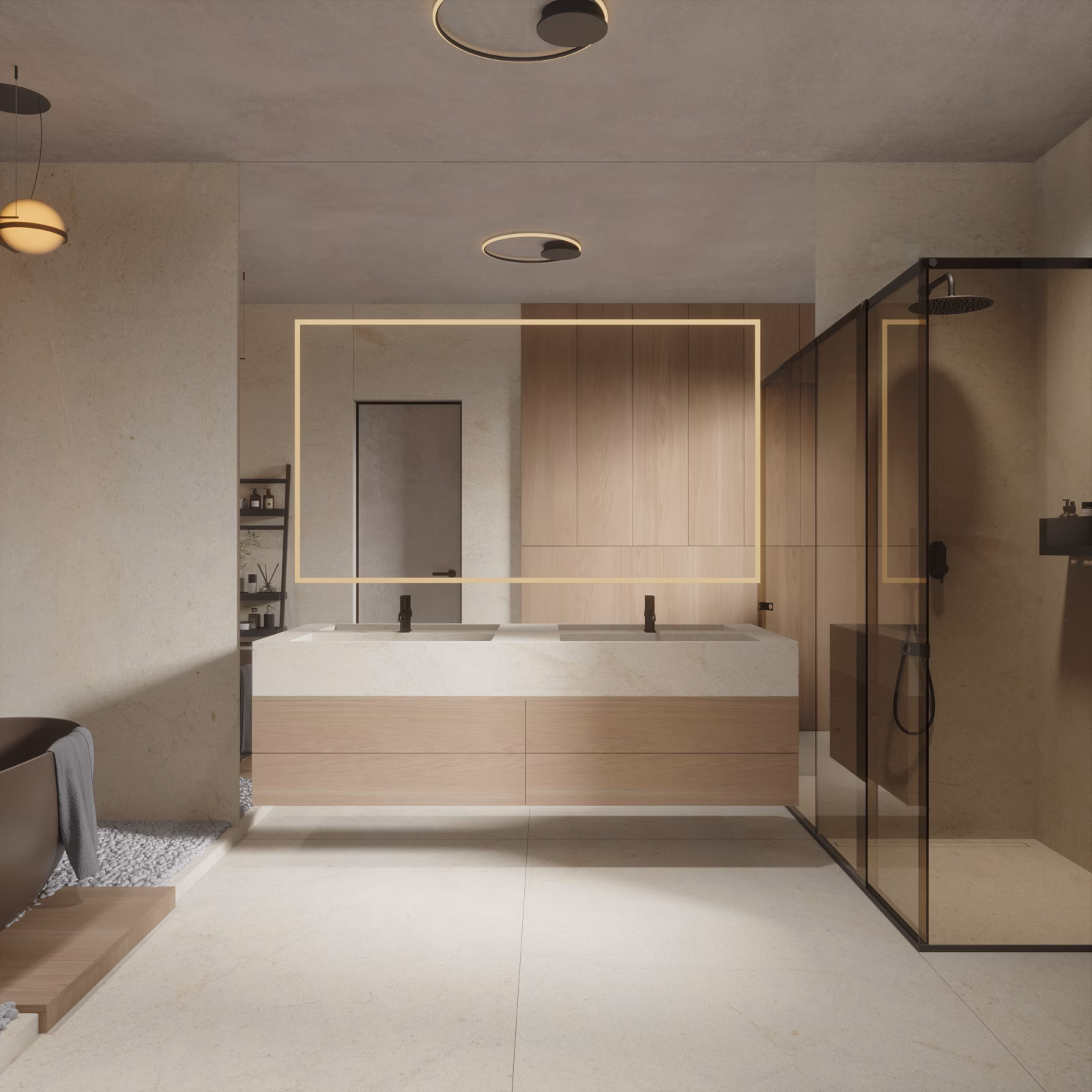 Collection 10 House design interior si amenajare exterioara – Living deschis spre terasa, Design interior premium, Padurea Baneasa Bucuresti
