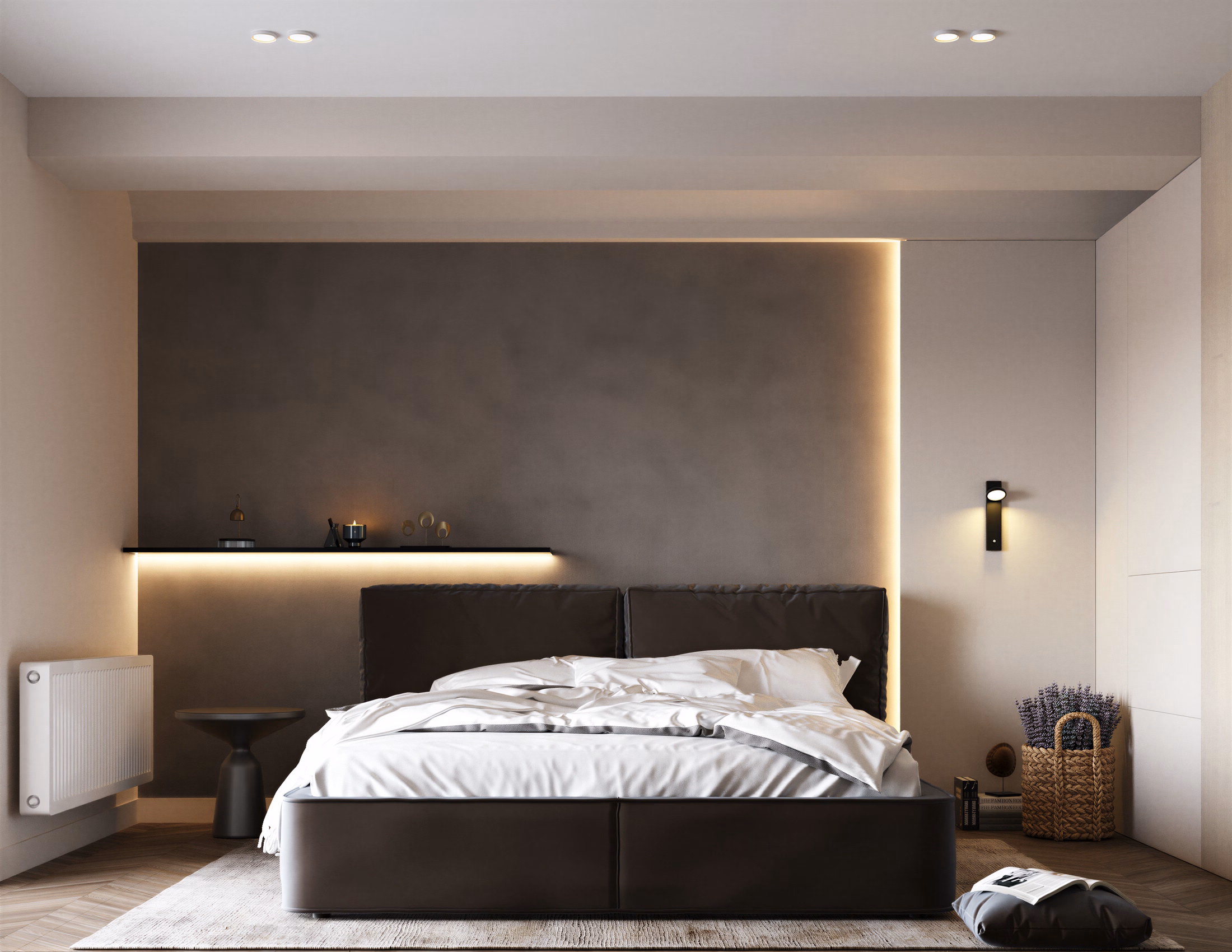 Dark Minimalist Apartment design interior – zona de dining elegantă, Design interior premium, desing interior minimalist București