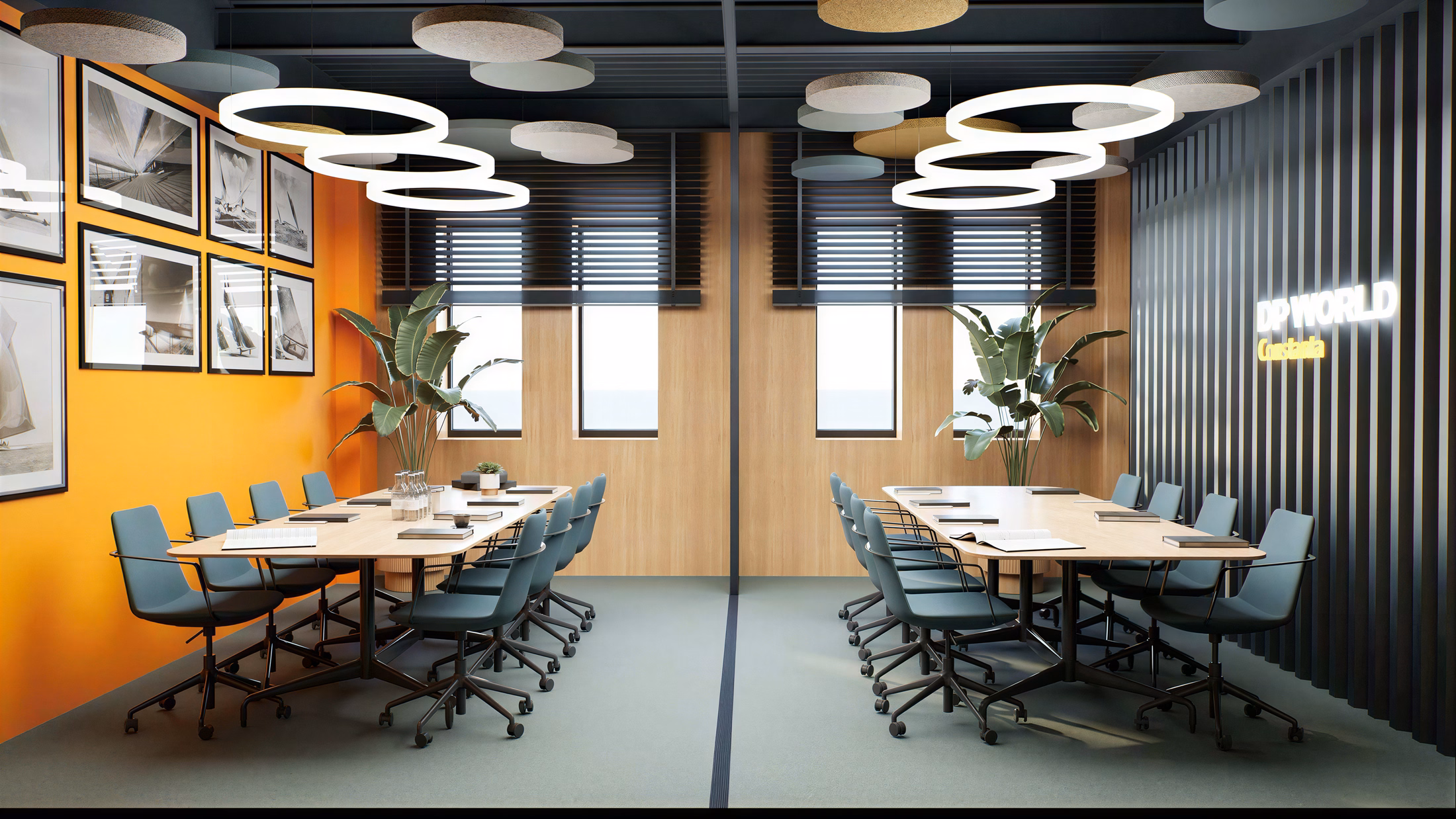 DP World Offices design interior birouri – lounge și zona de relaxare, design interior comercial
