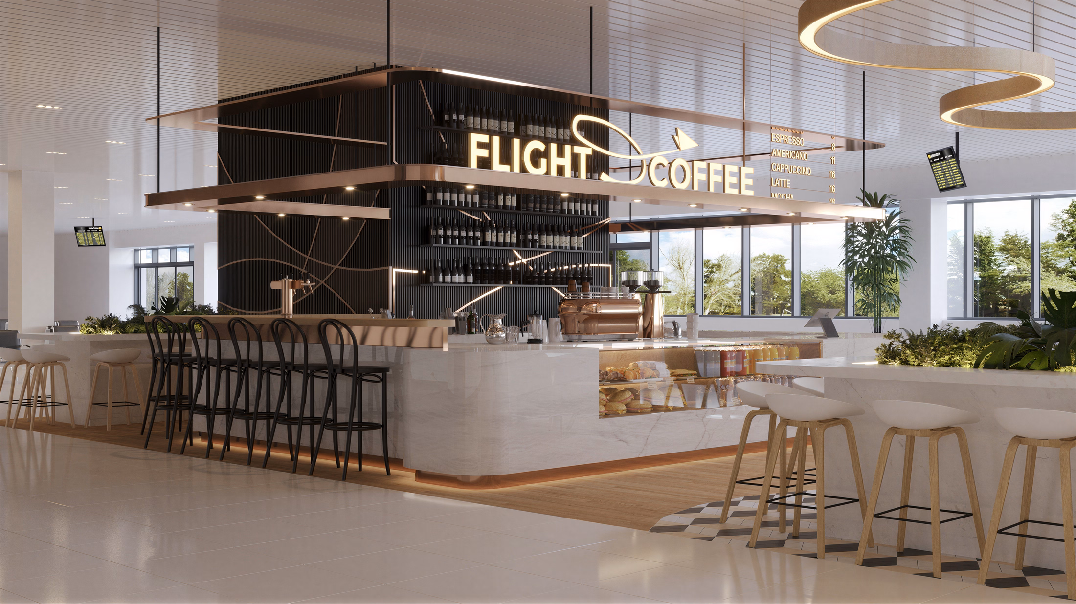 Design Interior cafenea comercial ICONIC Design București