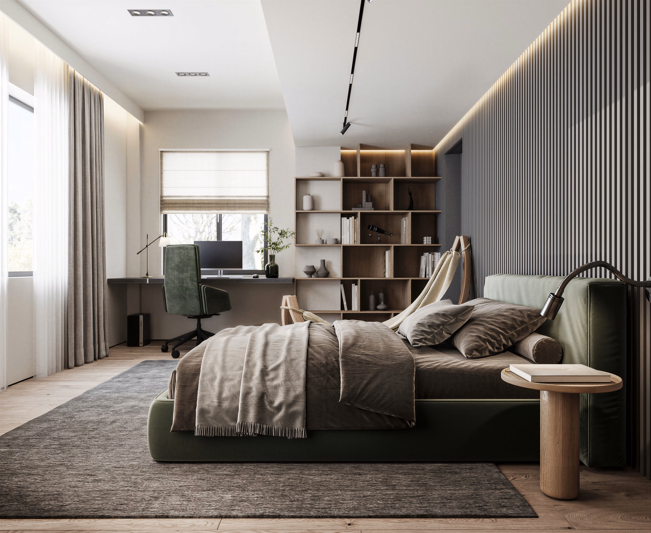 GV Minimalist House design interior – culoar și hol, desing interior minimalist București