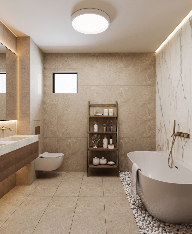 GV Minimalist House design interior – plan deschis ergonomic