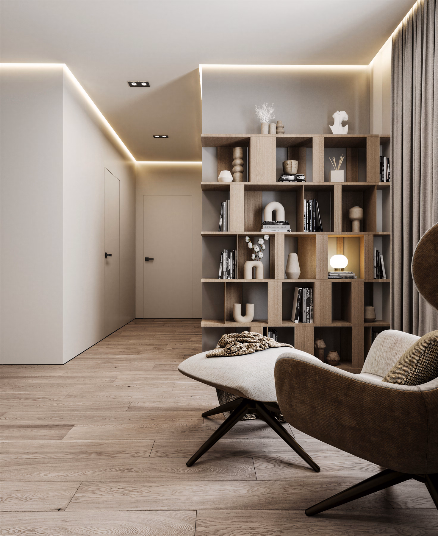 GV Minimalist House design interior – baie secundară, desing interior minimalist București