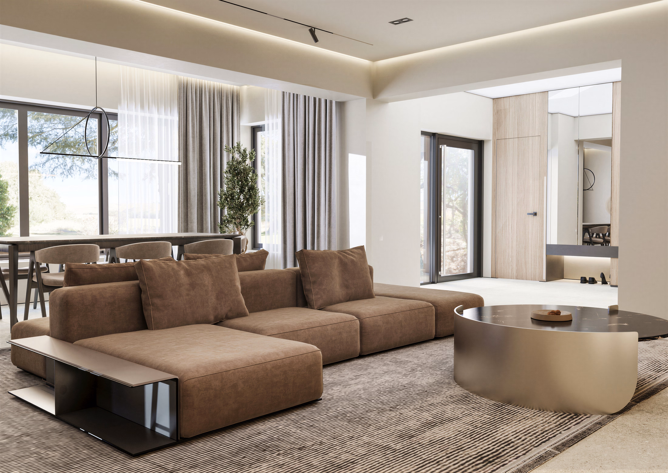 GV Minimalist House design interior – bucătărie minimalistă, desing interior minimalist București