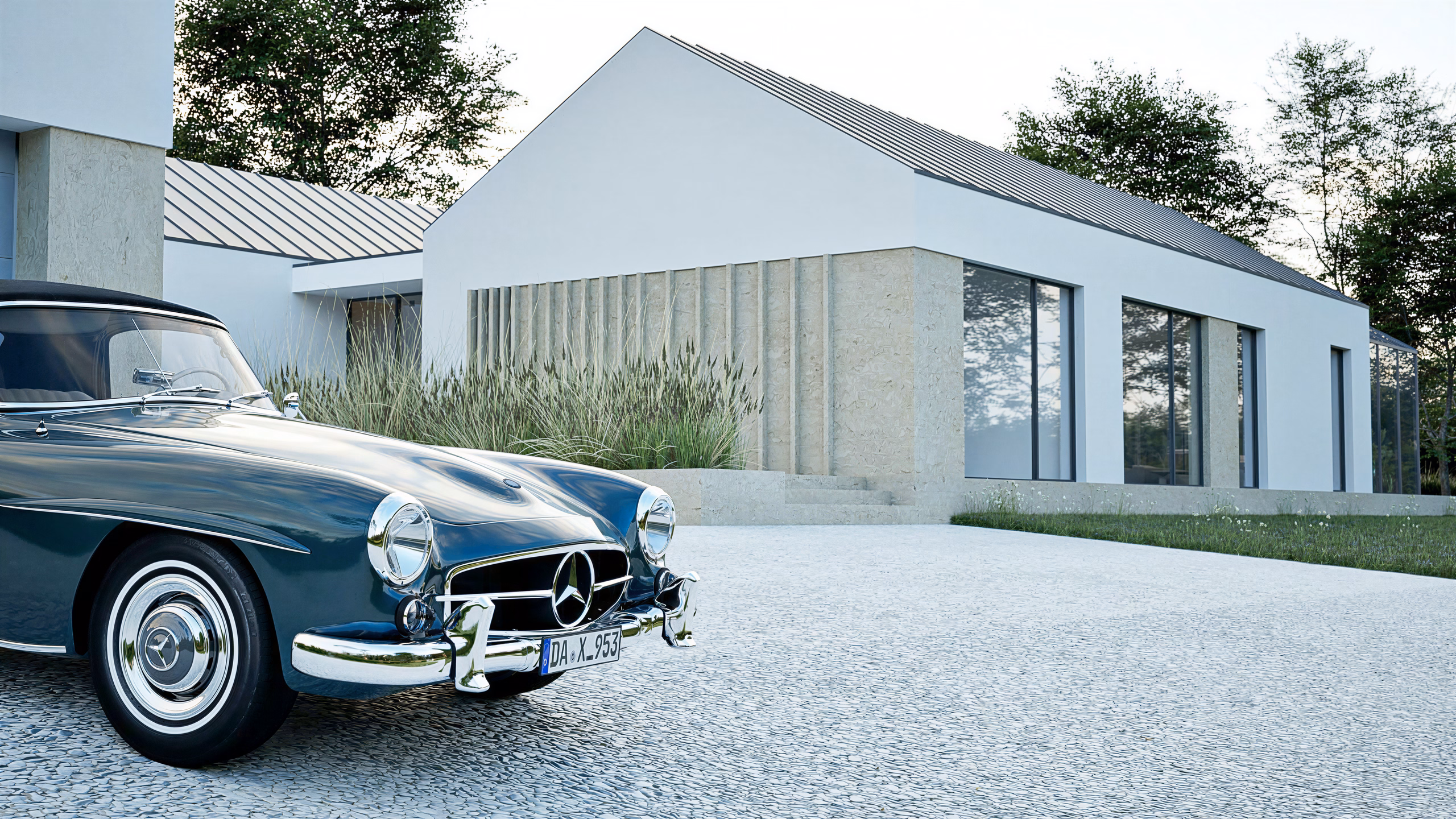 Inniskeen House – detaliu locuință contemporană rurală, arhitectură Iconic Design