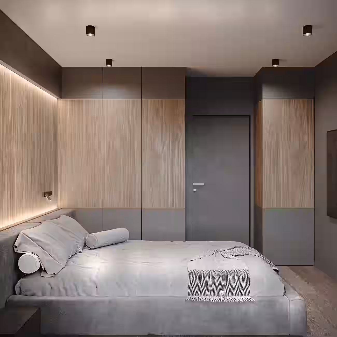 IRAM Dark Loft Apartment design interior – coridor și spațiu de trecere, design interior masculin București