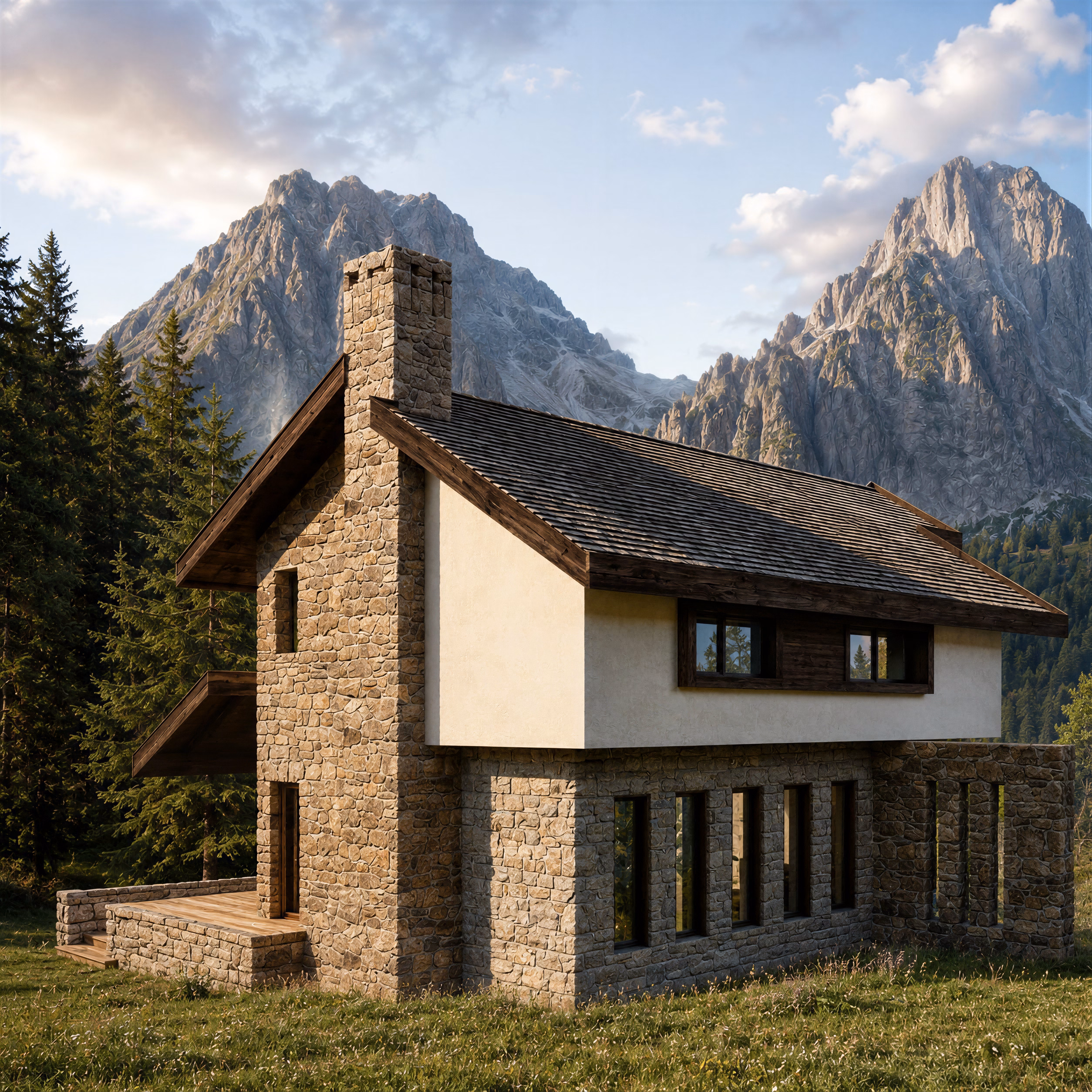 Lugano Chalet – Arhitectură cabană | Lugano, Italia