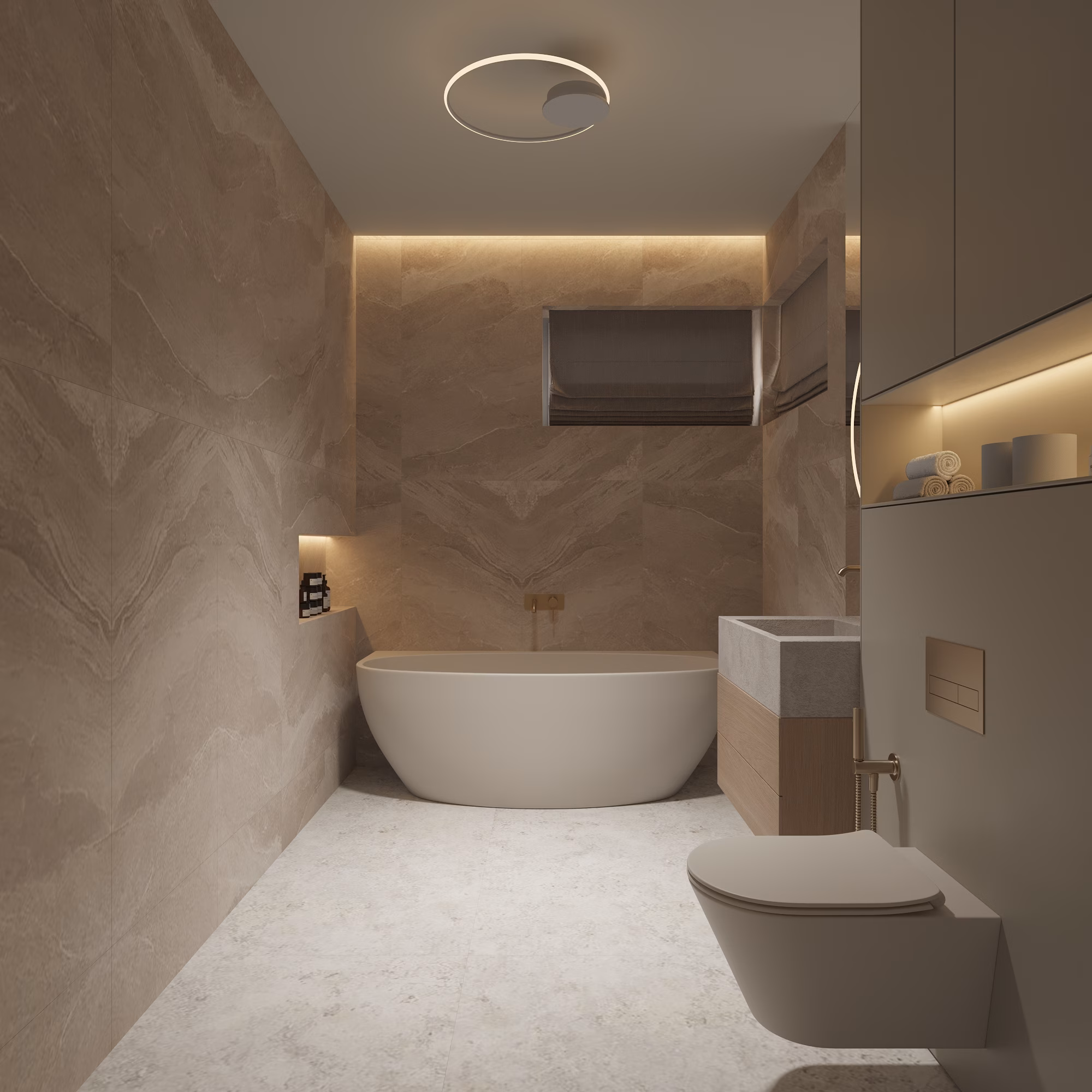 Lumière House design interior – birou de lucru, Design interior premium București