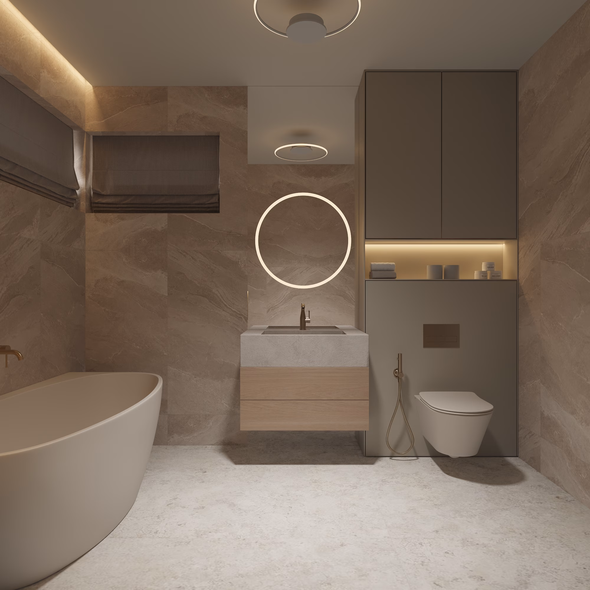 Lumière House design interior – texturi și materiale, Design interior premium București