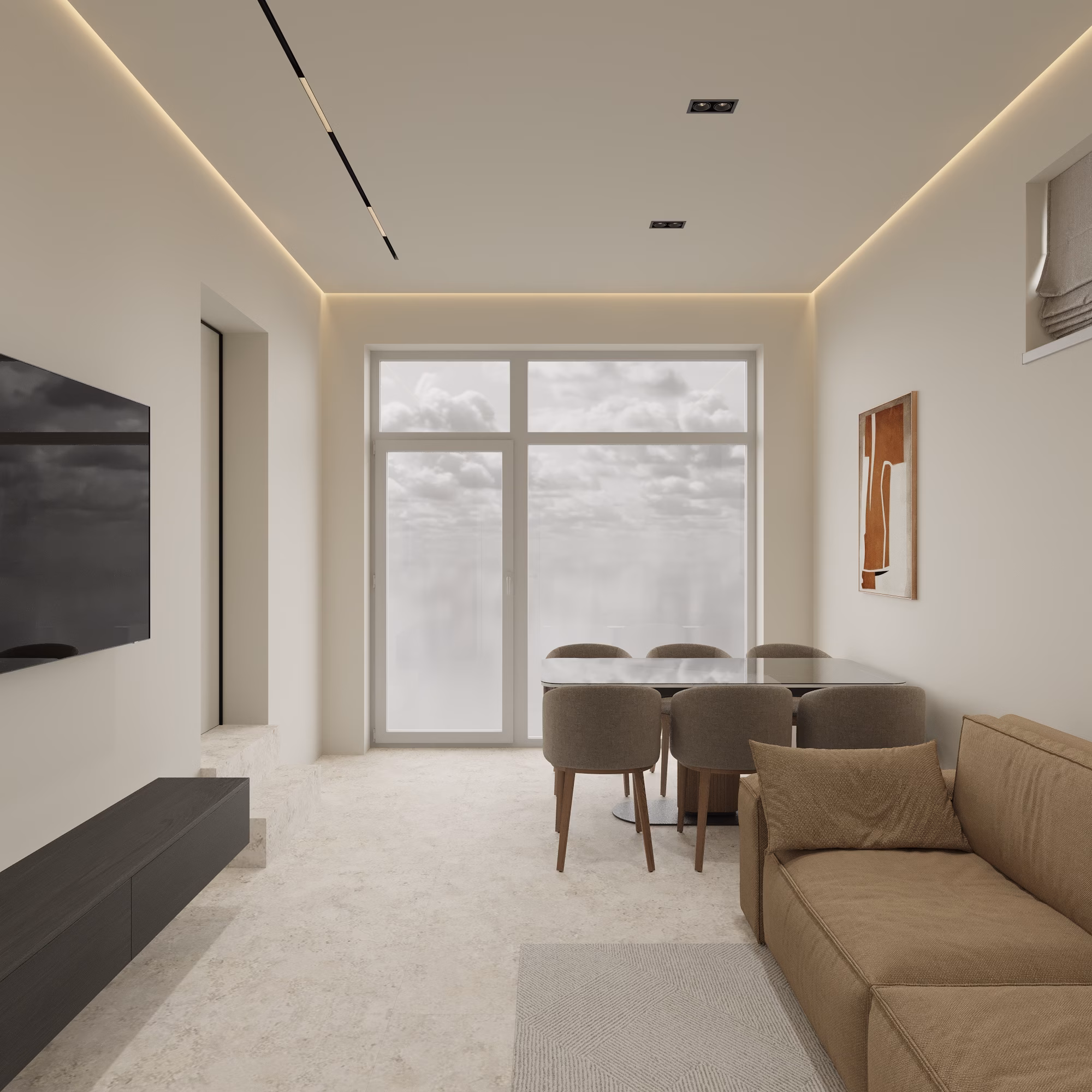 Lumière House design interior – spațiu de trecere, Design interior premium București