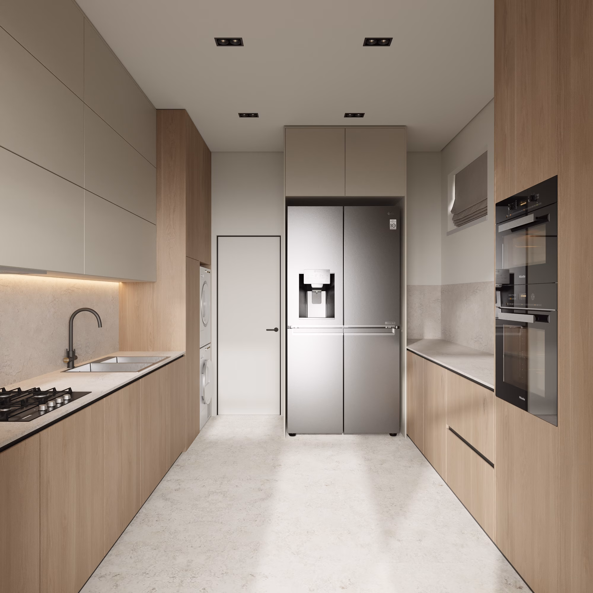 Lumière House design interior – scară acces etaj, Design interior premium București
