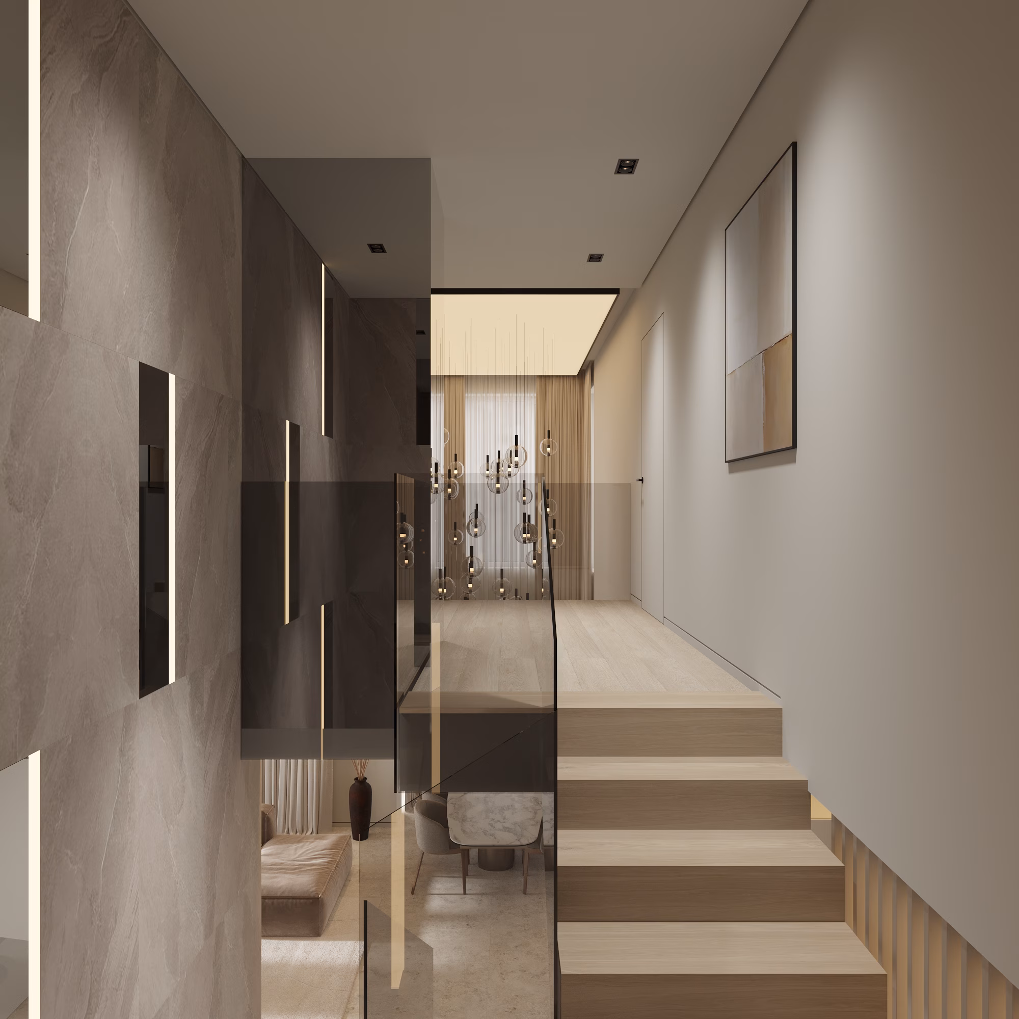 Lumière House design interior – dormitor principal etaj 1, Design interior premium București