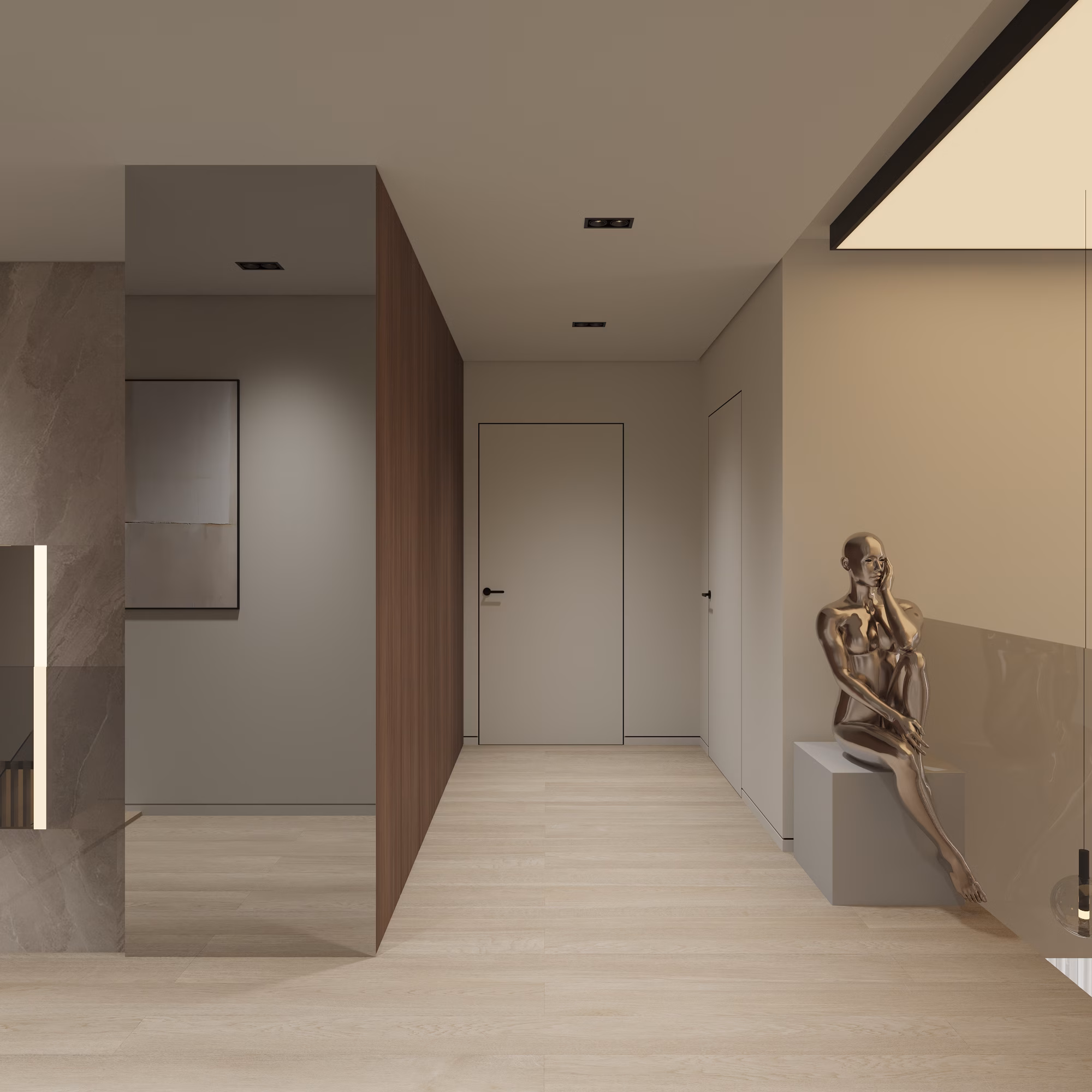Lumière House design interior – baie de lux etaj 1, Design interior premium București