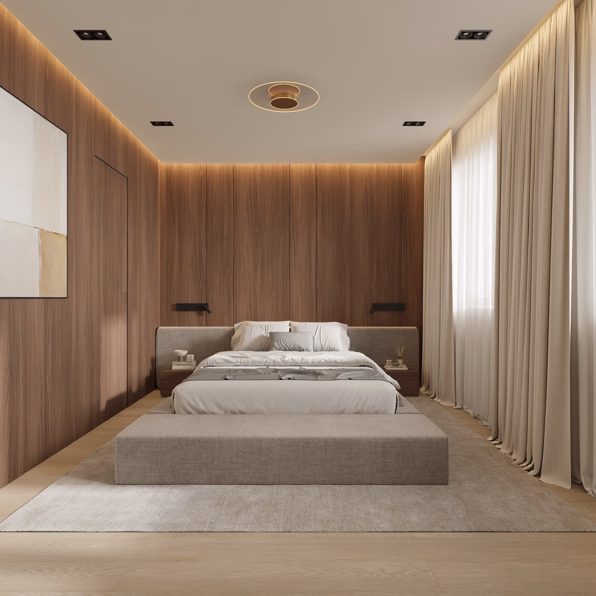 Lumière House design interior – dormitor secundar, Design interior premium București