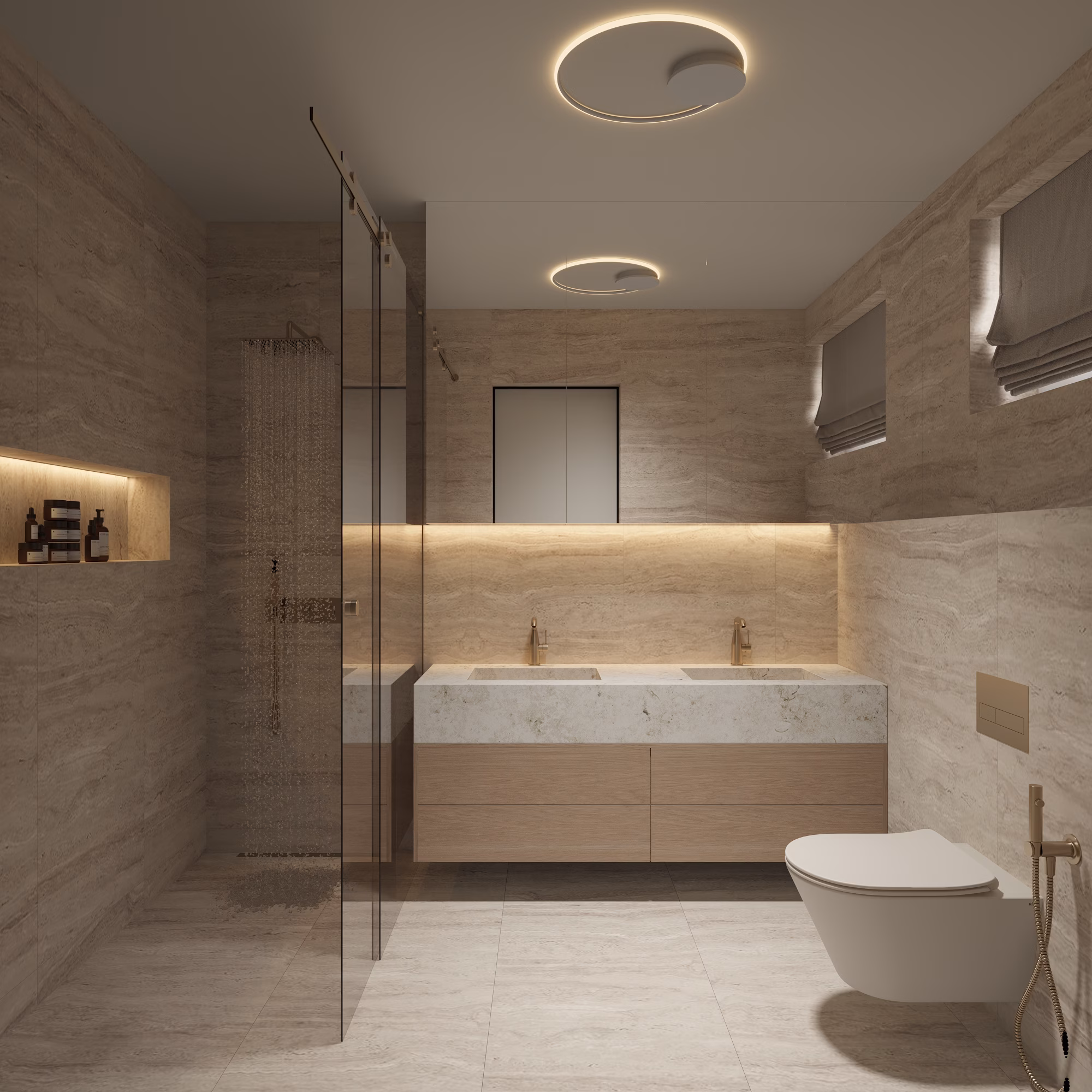 Lumière House design interior – iluminat indirect etaj, Design interior premium București