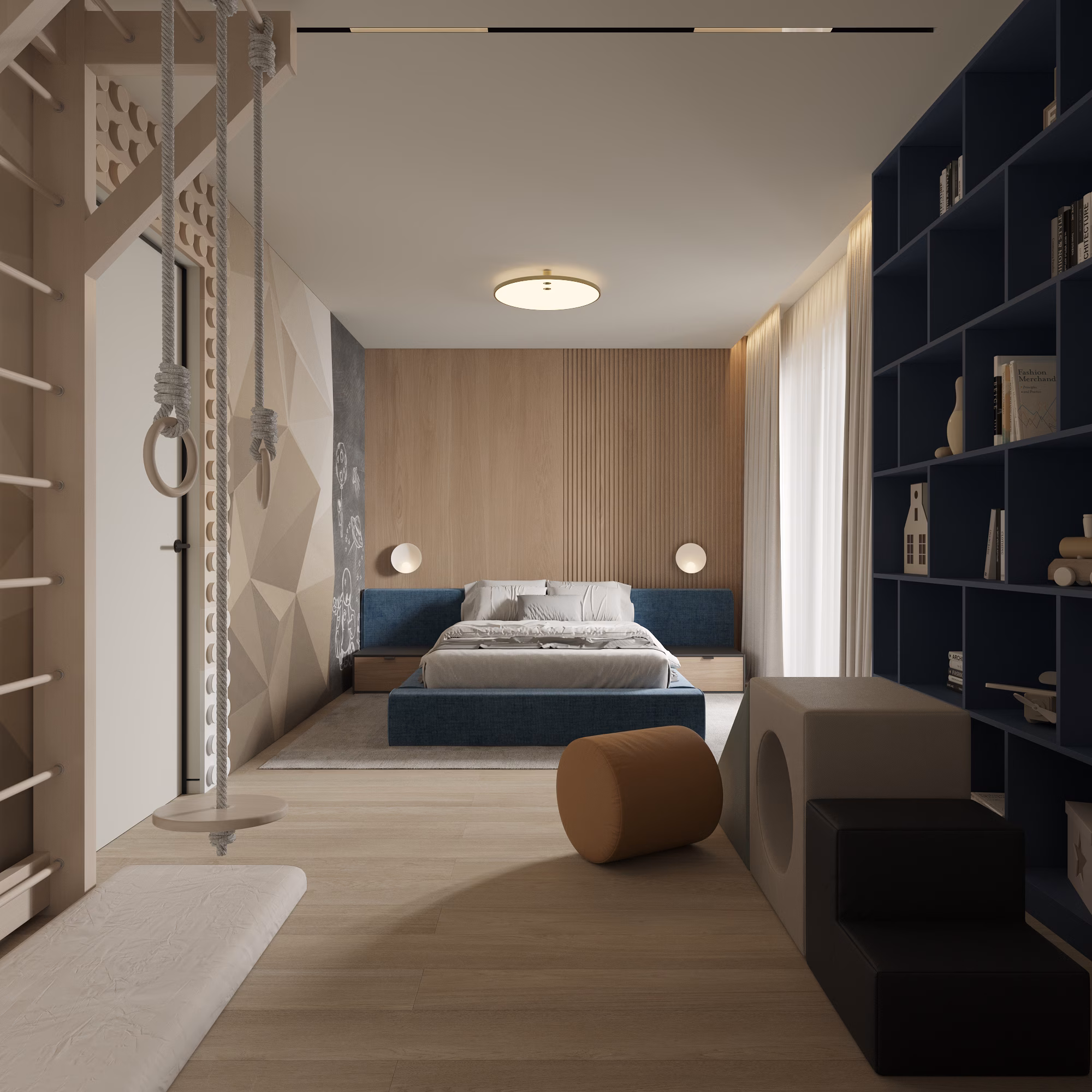 Lumière House design interior – detaliu mobilier etaj 1, Design interior premium București