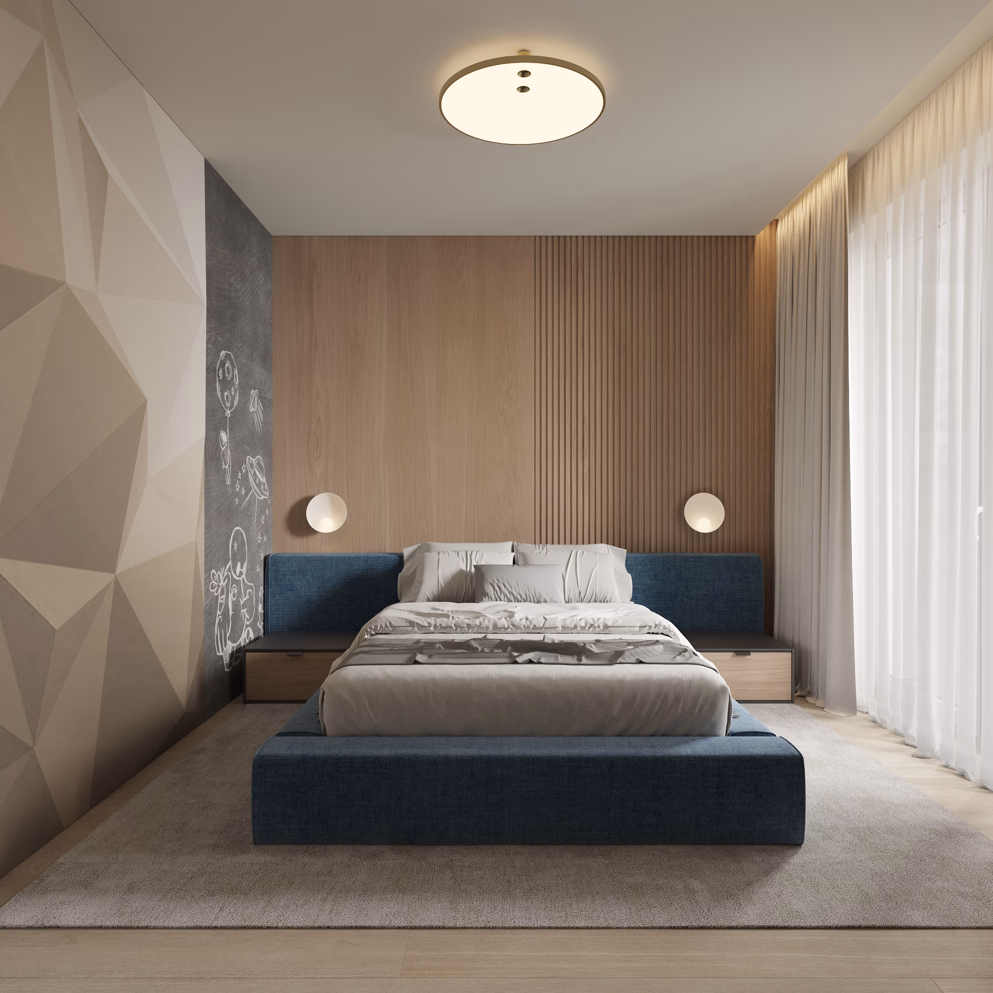 Lumière House design interior – textură materiale etaj, Design interior premium București