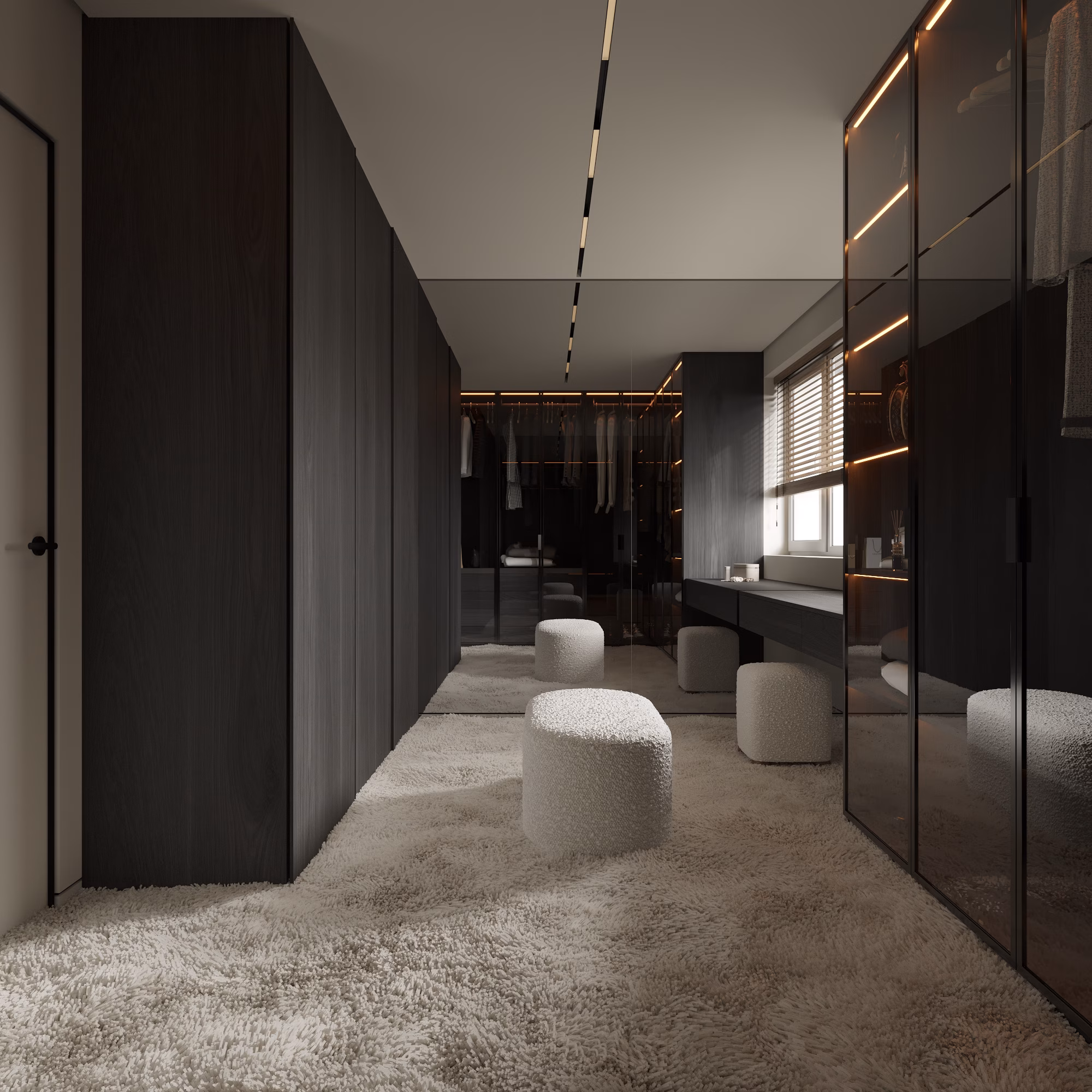 Lumière House design interior – spațiu de trecere etaj, Design interior premium București