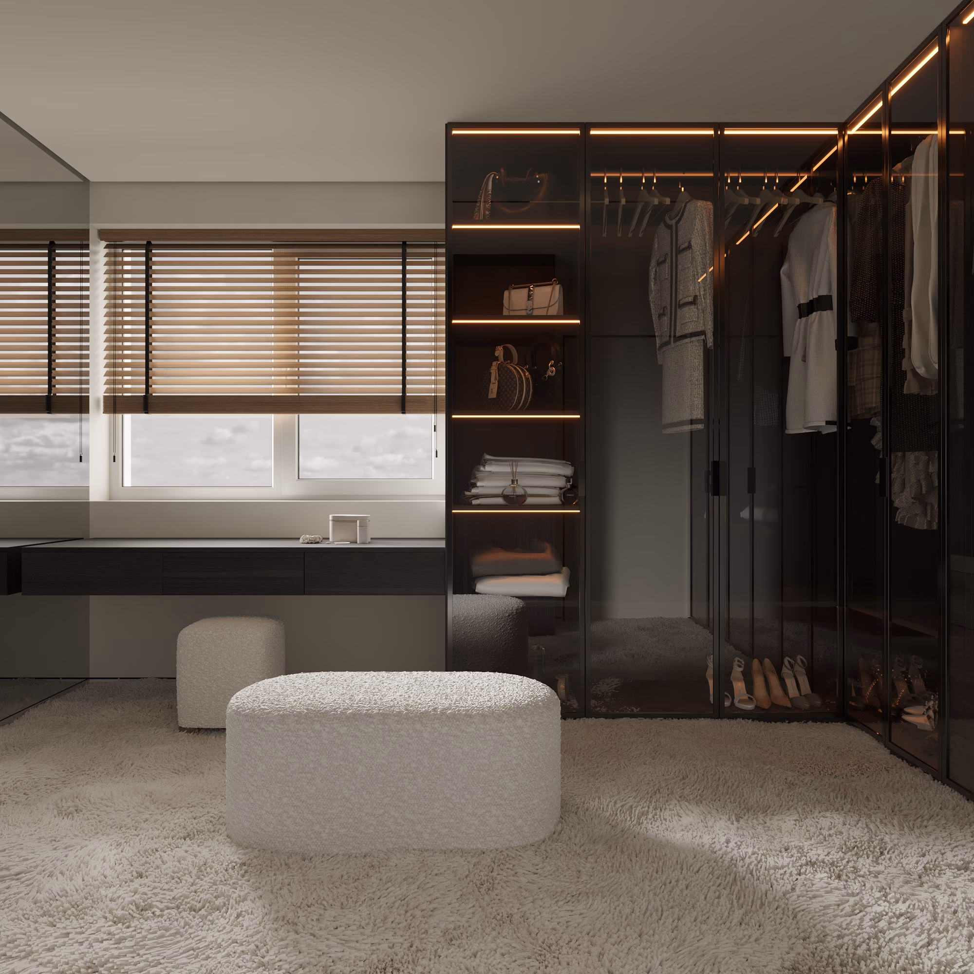 Lumière House design interior – detaliu decor etaj, Design interior premium București