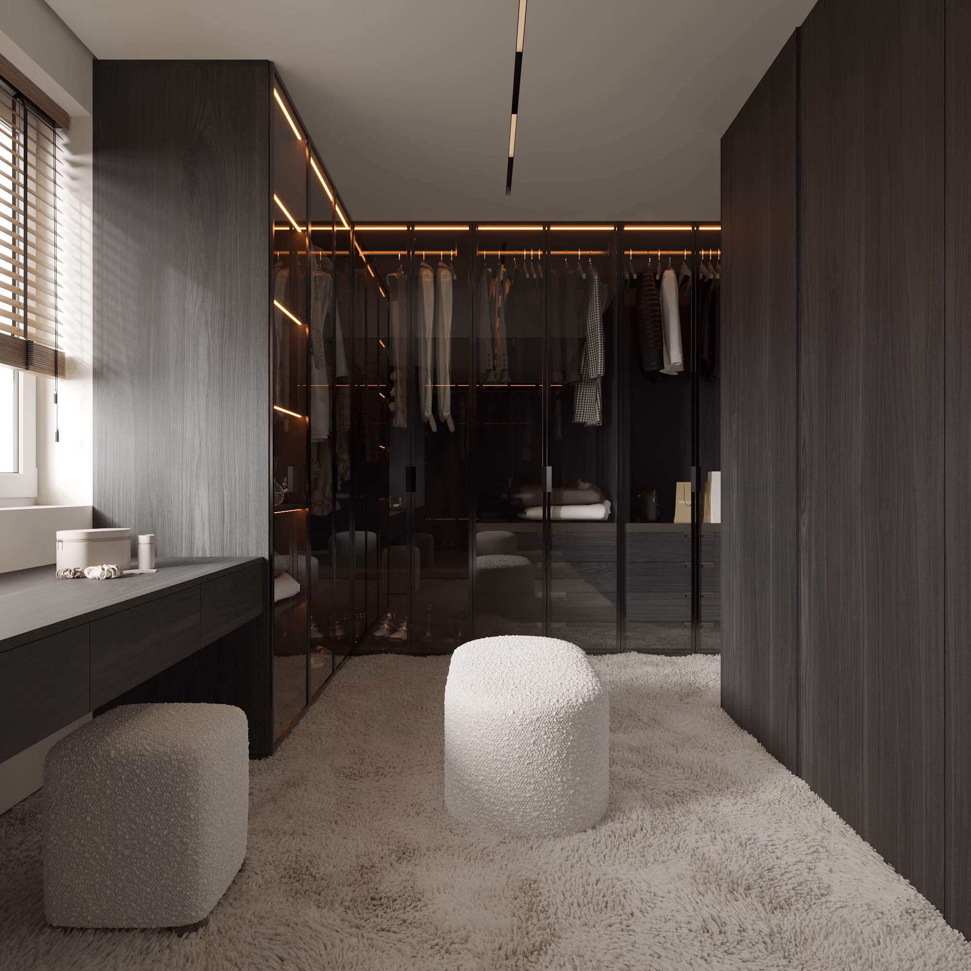Lumière House design interior – perspectivă generală etaj 1, Design interior premium București