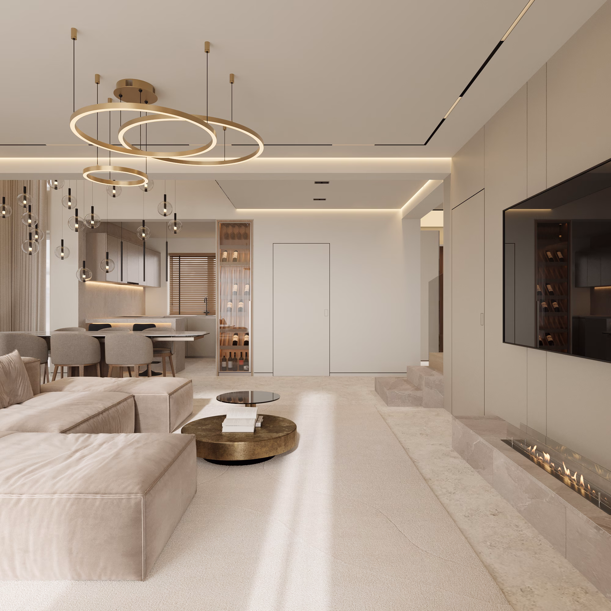 Lumière House design interior – bucătărie modernă minimalistă, Design interior premium București