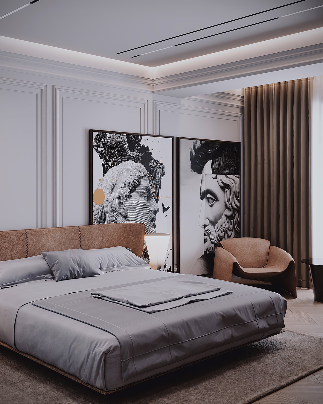 Midnight Classic Duplex design interior – detaliu 12, Design interior premium, design interior modern clasic București