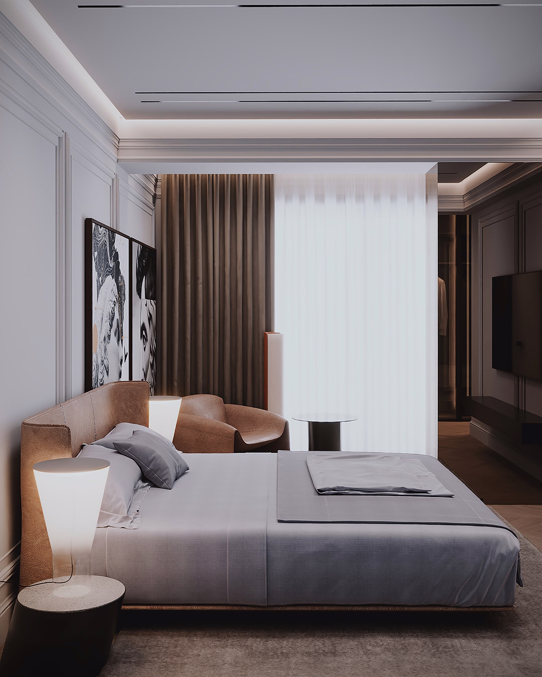 Midnight Classic Duplex design interior – detaliu 16, Design interior premium, design interior modern clasic București