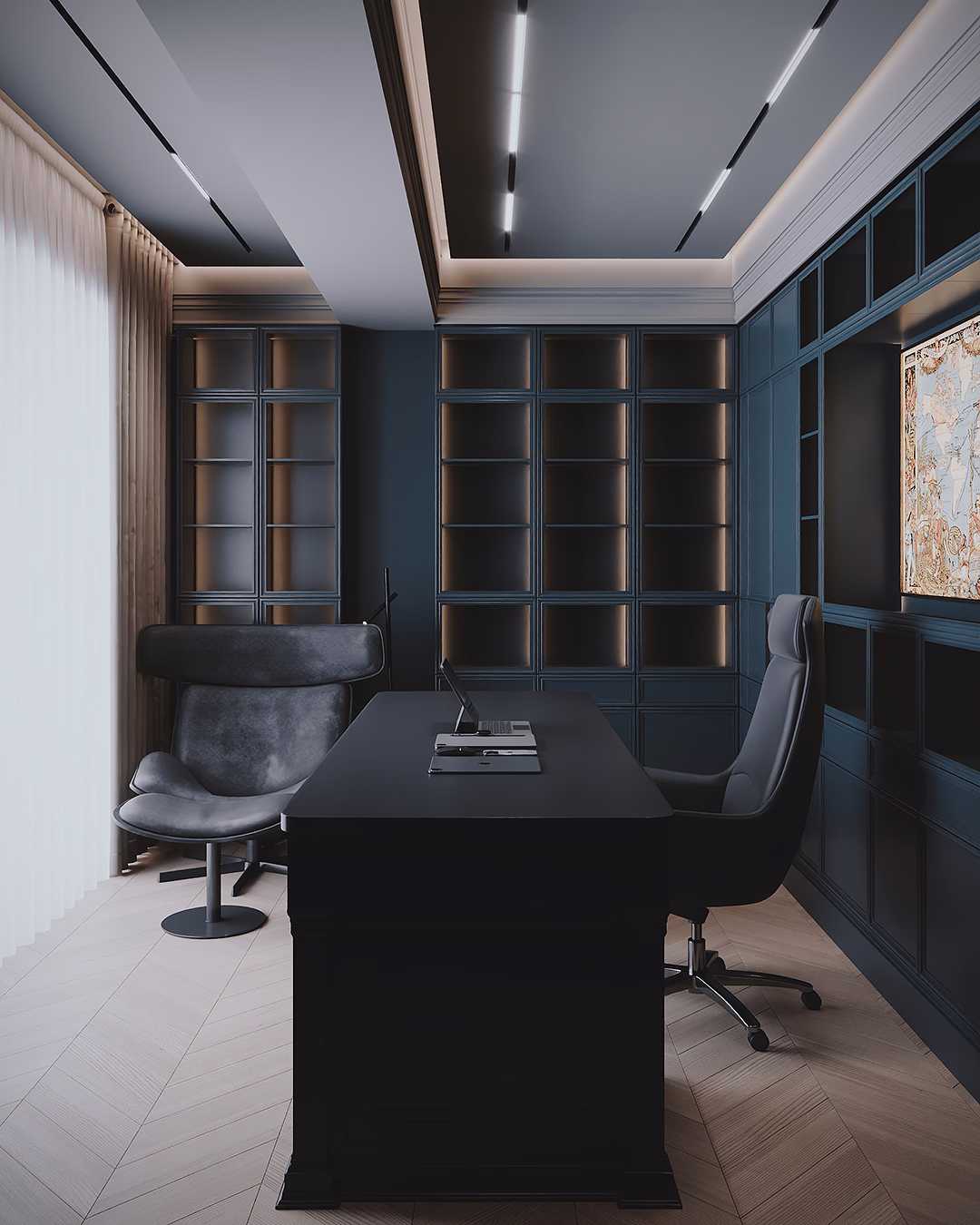 Midnight Classic Duplex design interior – detaliu 25, Design interior premium, design interior modern clasic București