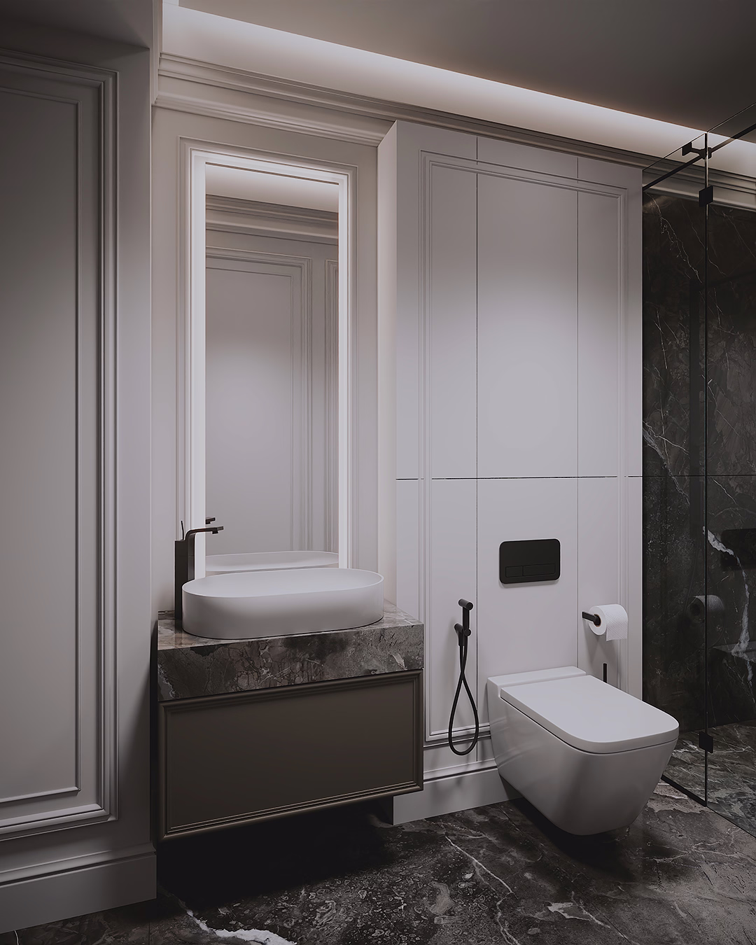 Midnight Classic Duplex design interior – detaliu 28, Design interior premium, design interior modern clasic București