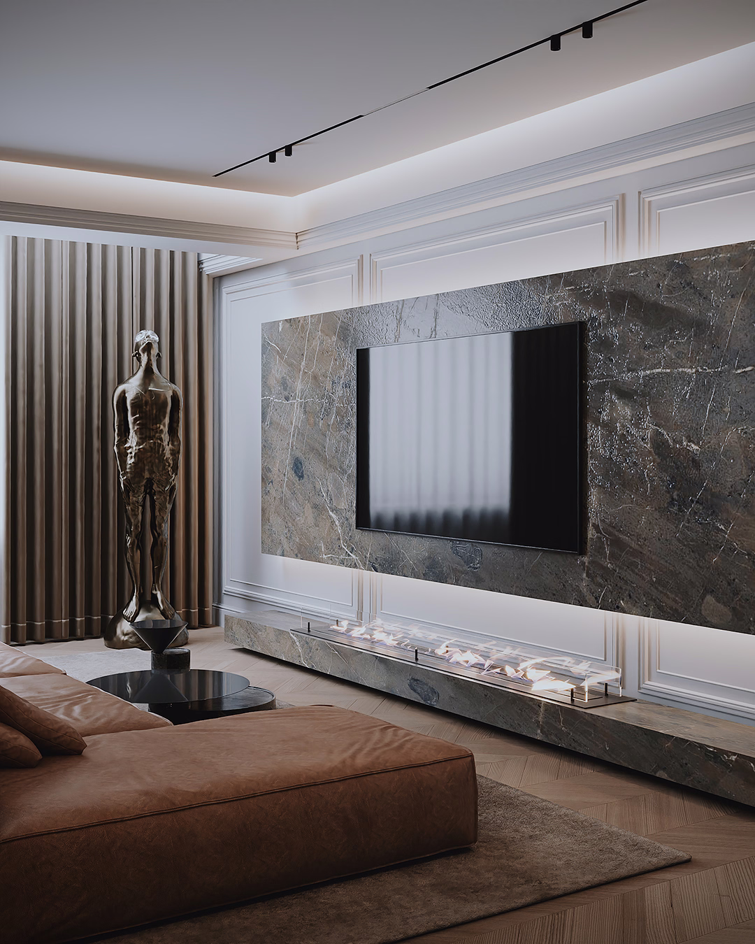Midnight Classic Duplex design interior – detaliu 5, Design interior premium, design interior modern clasic București