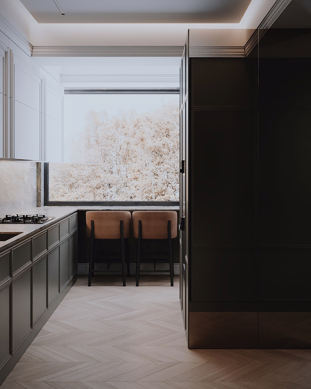 Midnight Classic Duplex design interior – detaliu 9, Design interior premium, design interior modern clasic București