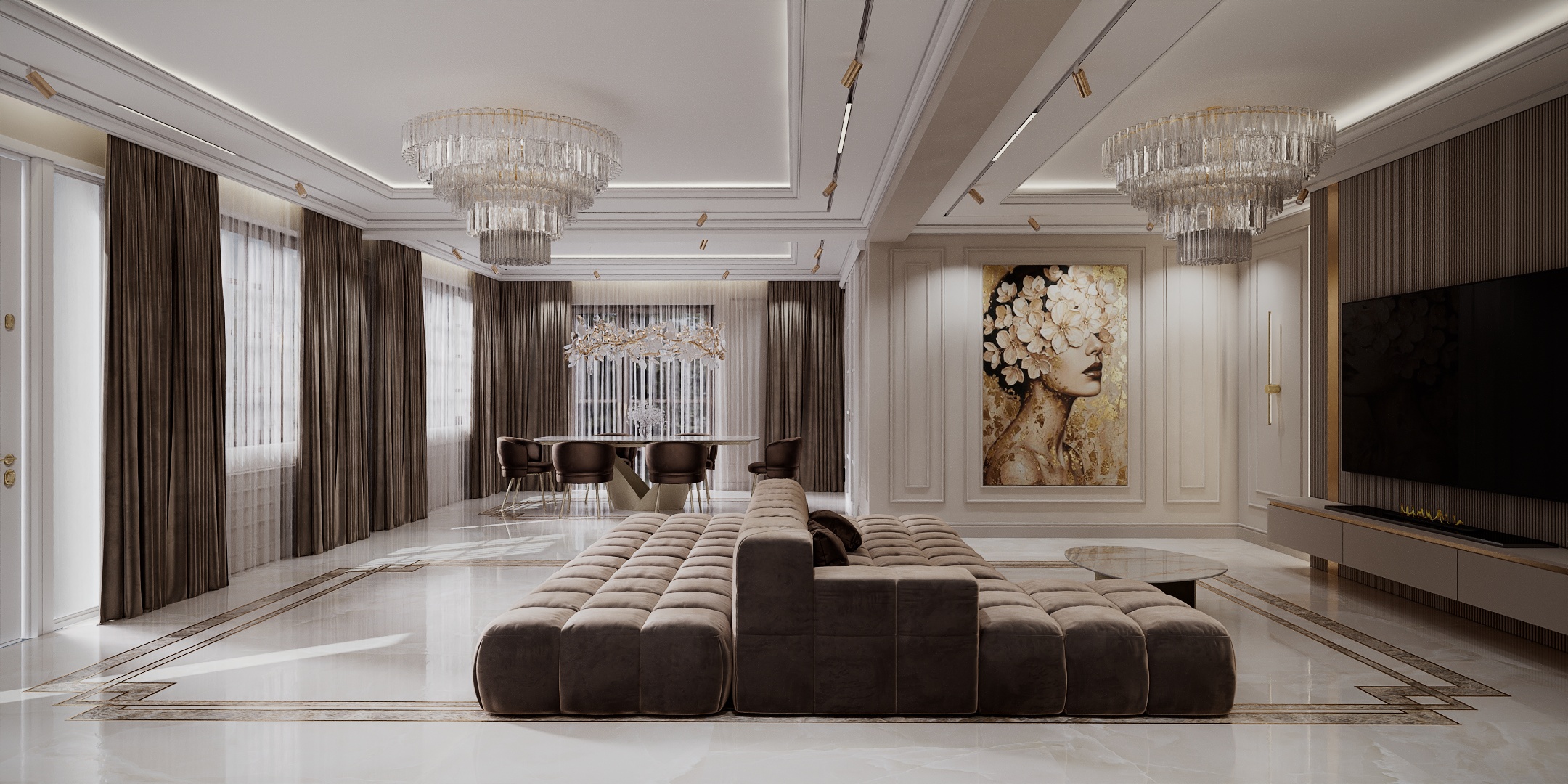 Modern Classic Luxury Villa Design interior premium | Constanța