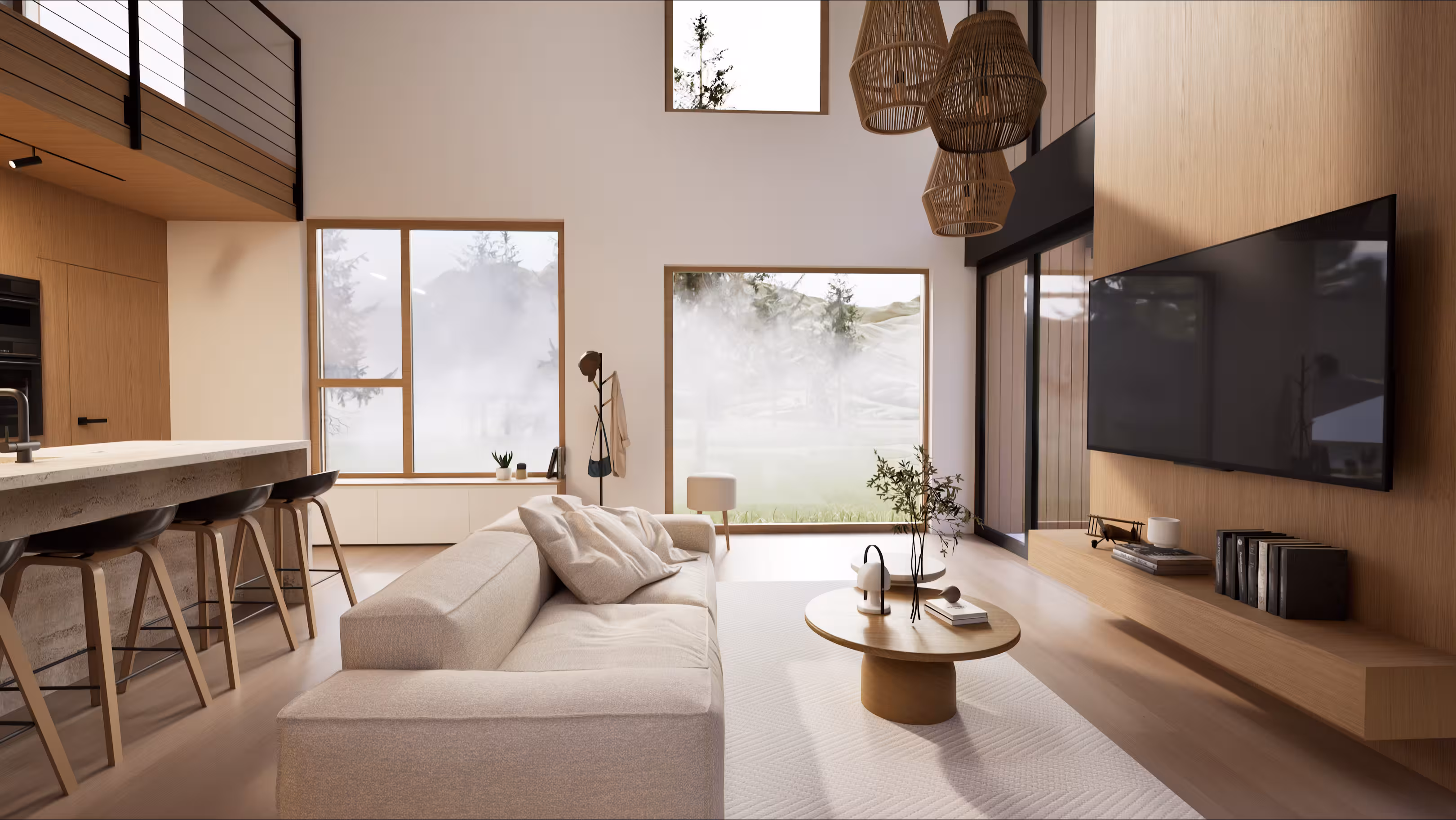 Arhitectură cabană montană – terasă exterioară, Monto Cabane Contemporane Iconic Design