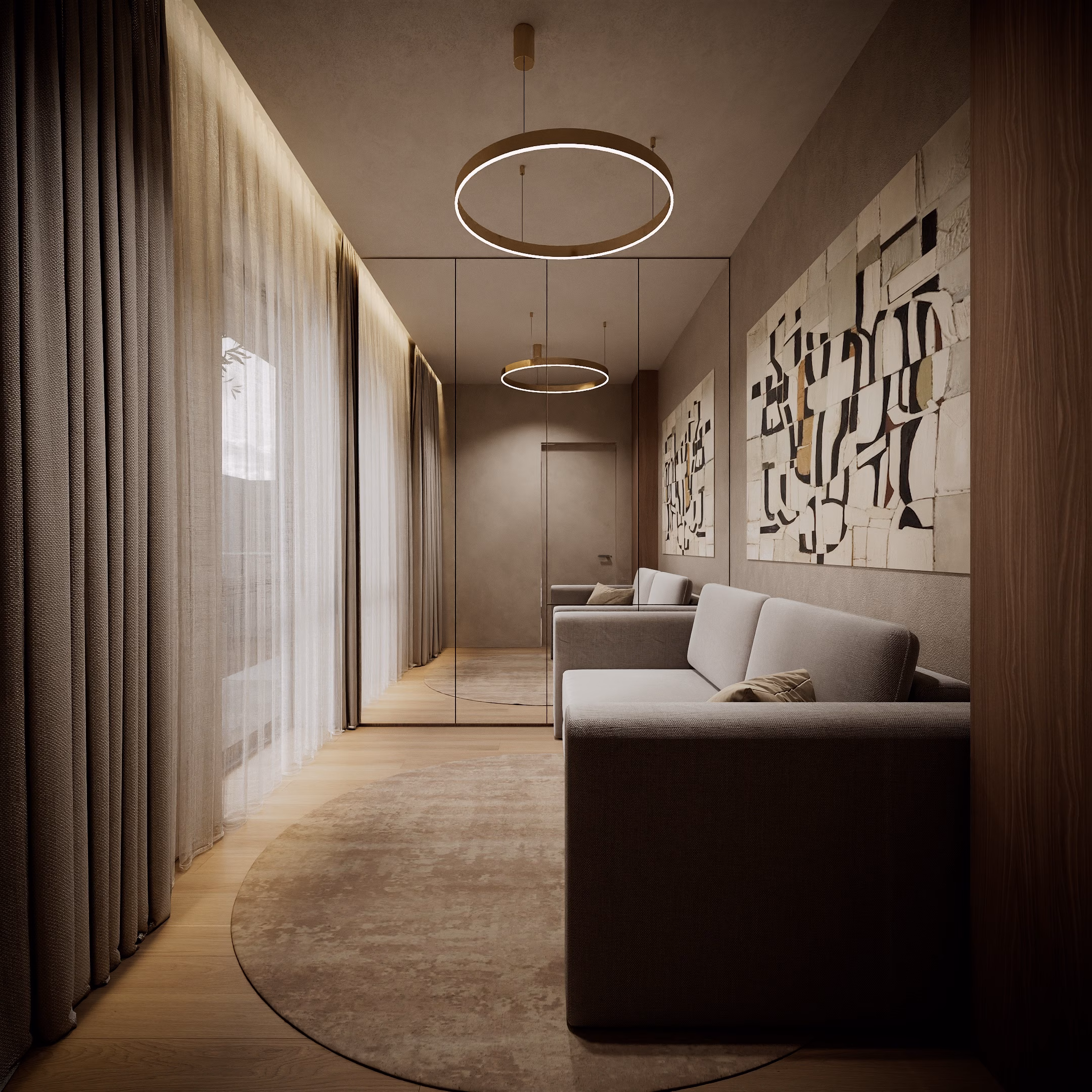 Quiet Luxury Villa design interior – living spațios, Design interior premium, design interior modern loft Chișinău