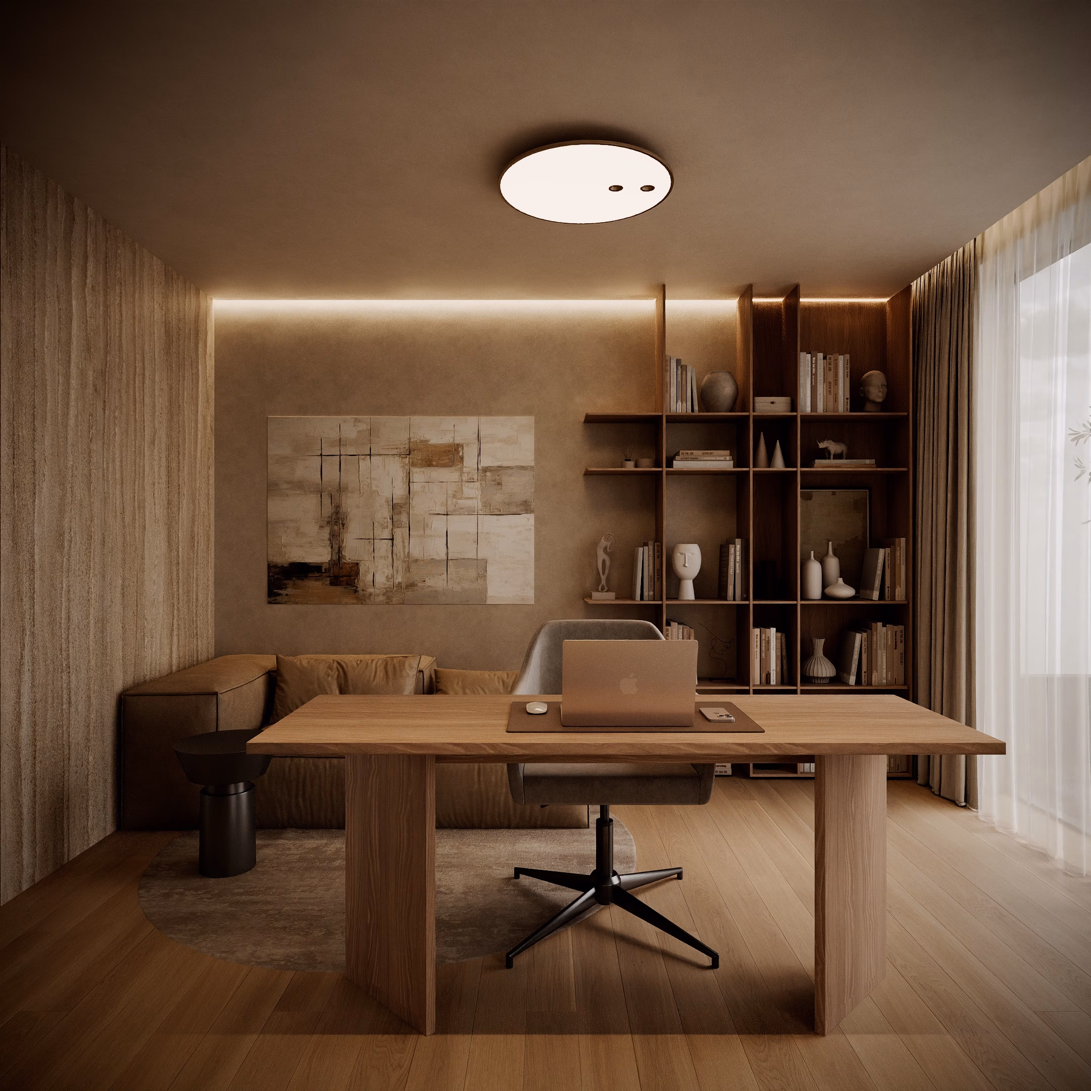 Quiet Luxury Villa design interior – zona de relaxare, Design interior premium, design interior modern loft Chișinău