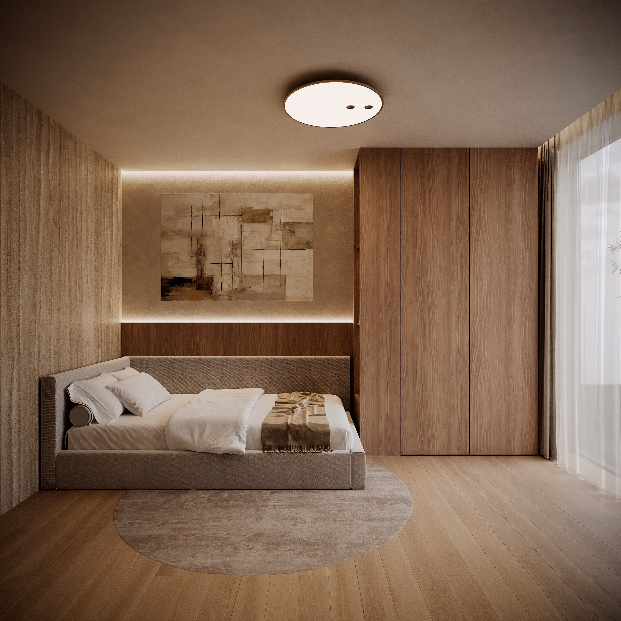 Quiet Luxury Villa design interior – contrast materiale, Design interior premium, design interior modern loft Chișinău