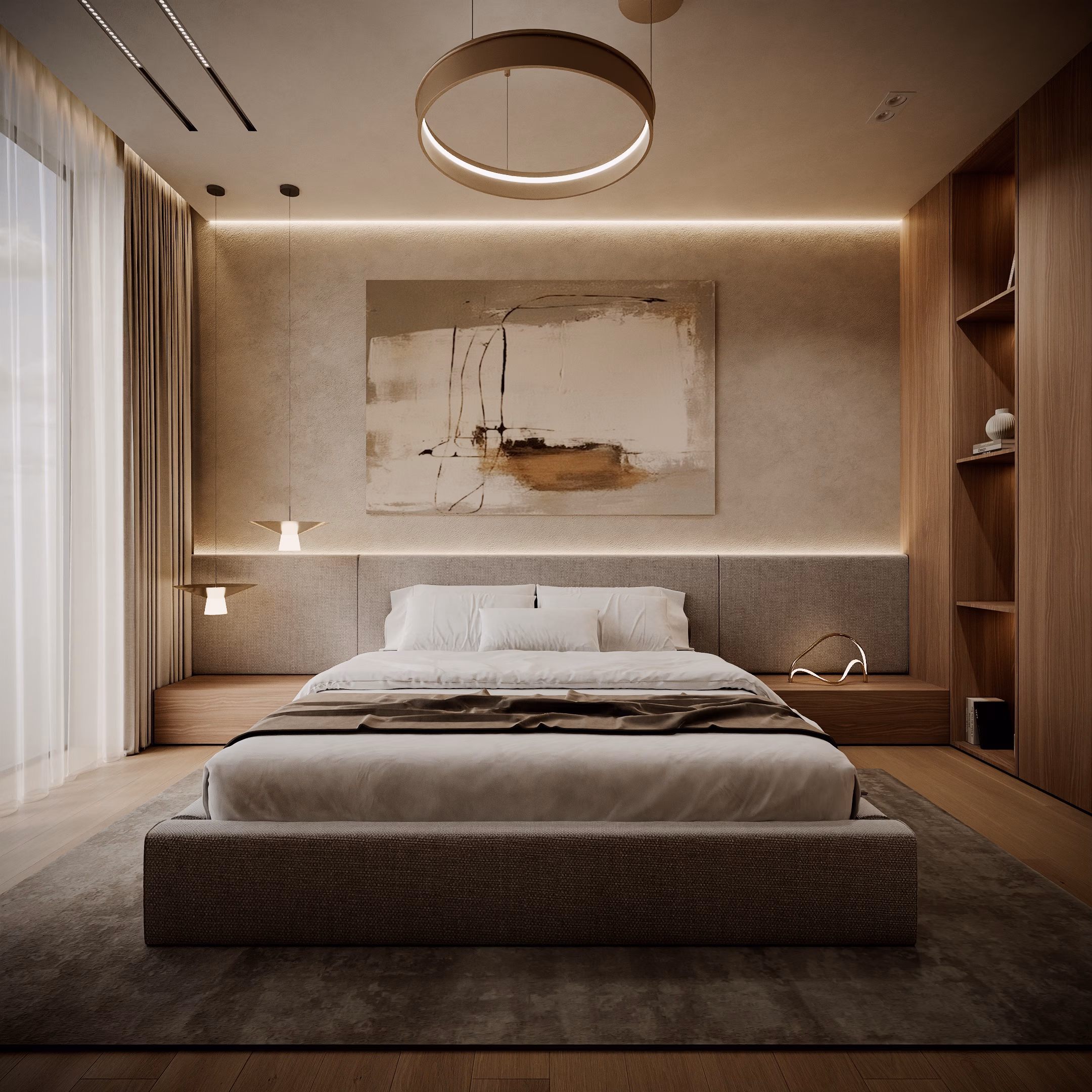 Quiet Luxury Villa design interior – scară interioară, Design interior premium, design interior modern loft Chișinău